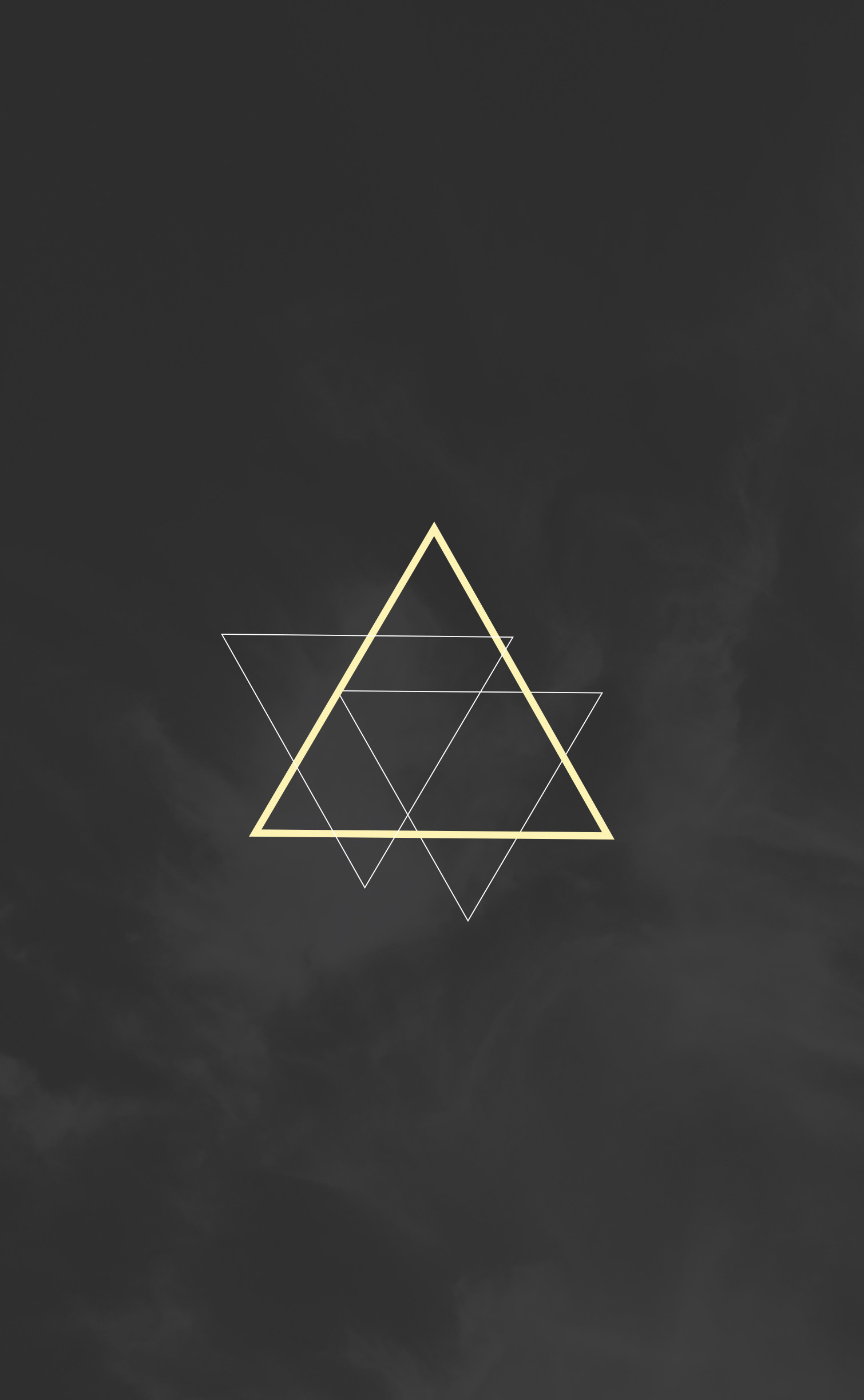 Triangolo, Geometria sacra, Sfondo scuro, Minimal, QHD+, schermata di blocco del cellulare