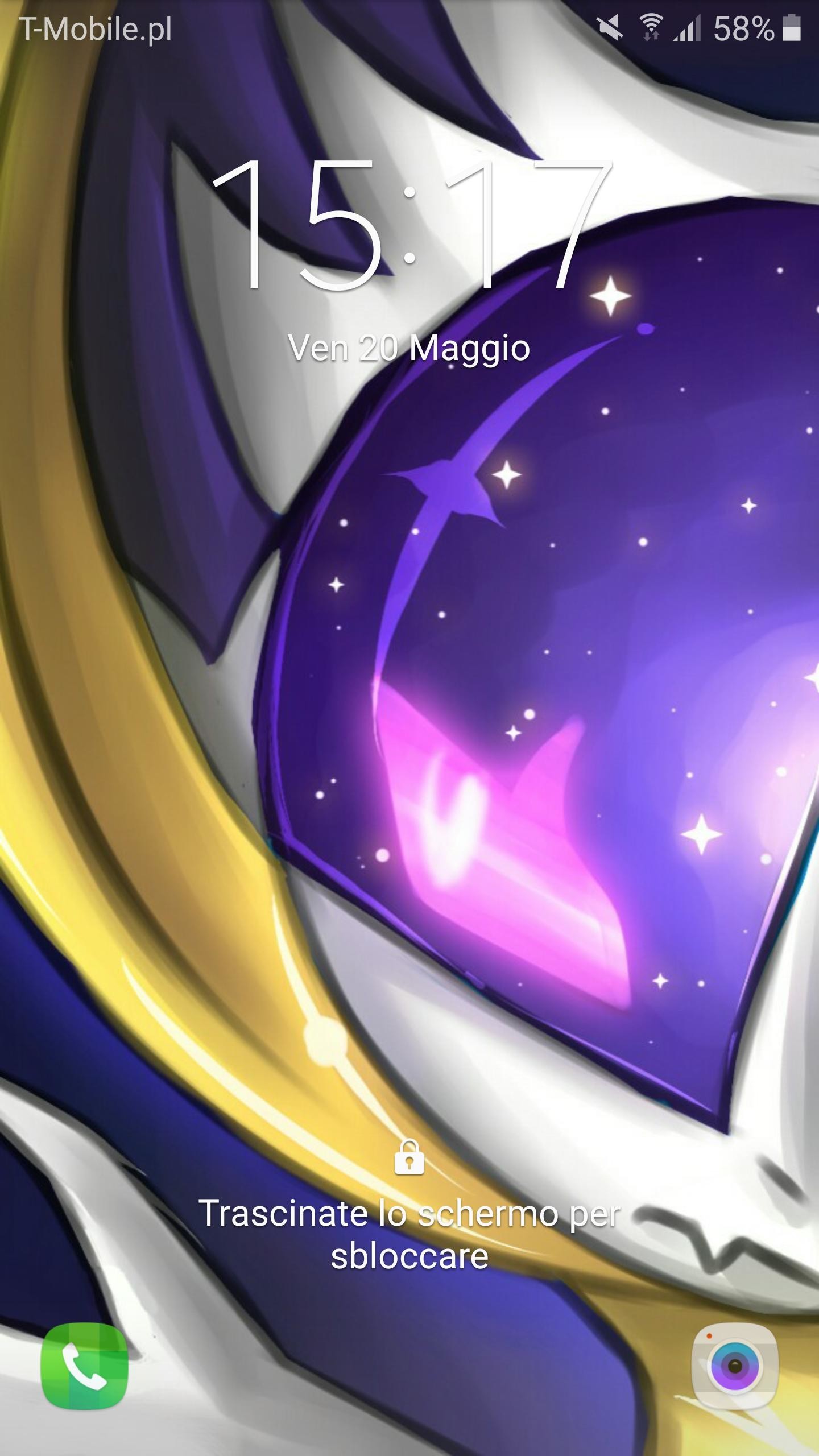 Schermata di blocco, Illustrazione, Viola, Stelle, sfondo per il tuo cellulare