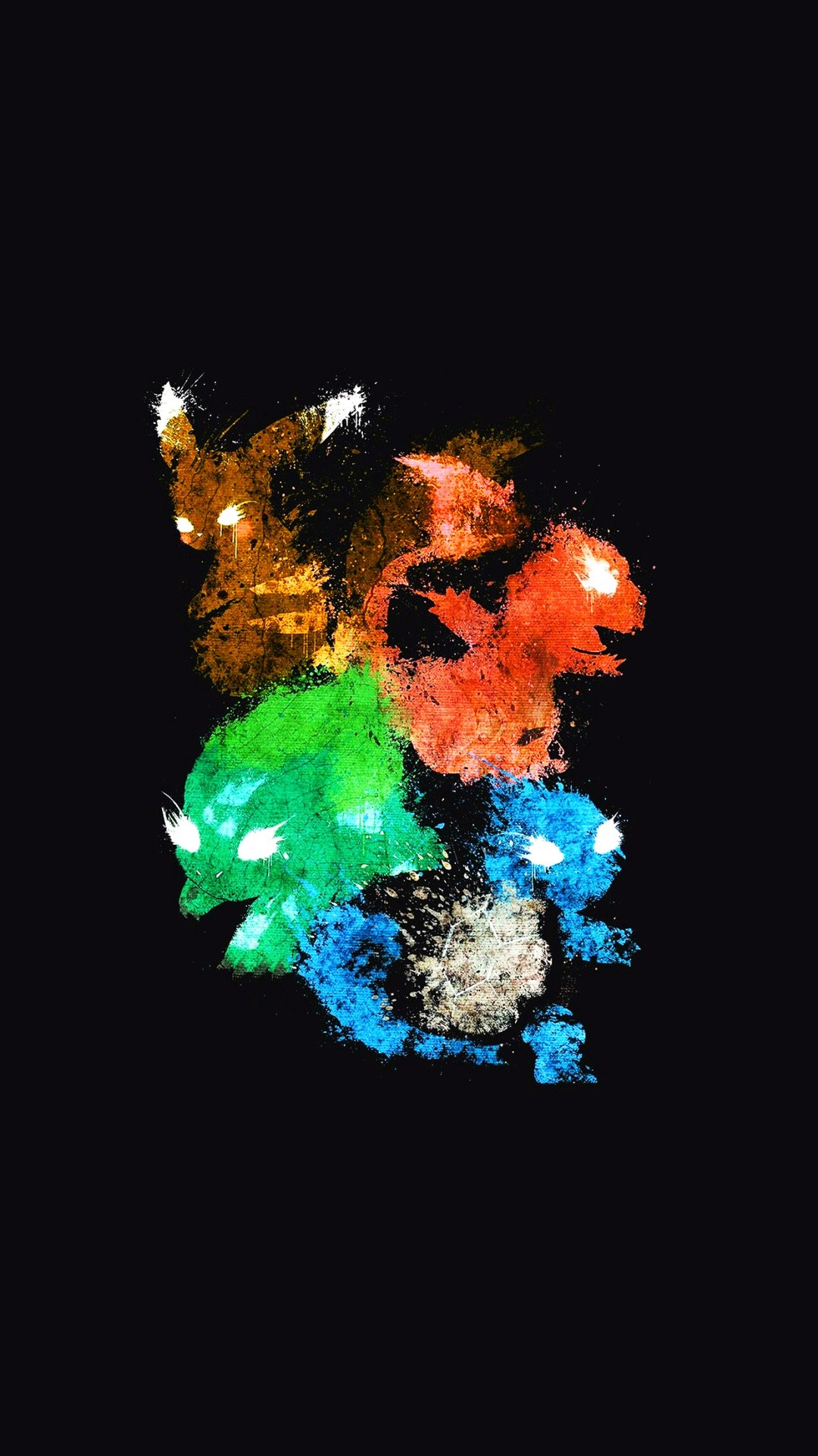 Charmander, Bulbasaur, Squirtle, Pokémon, Verticale, Full HD, sfondo per smartphone