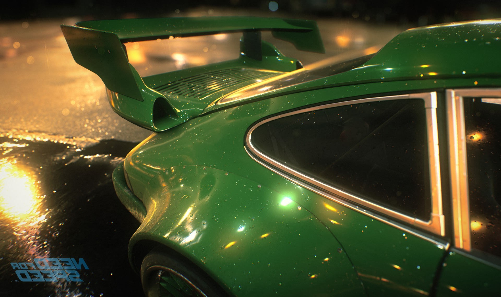 Need for Speed, Porsche 911, Verde, Notte, Full HD, immagine di sfondo PC