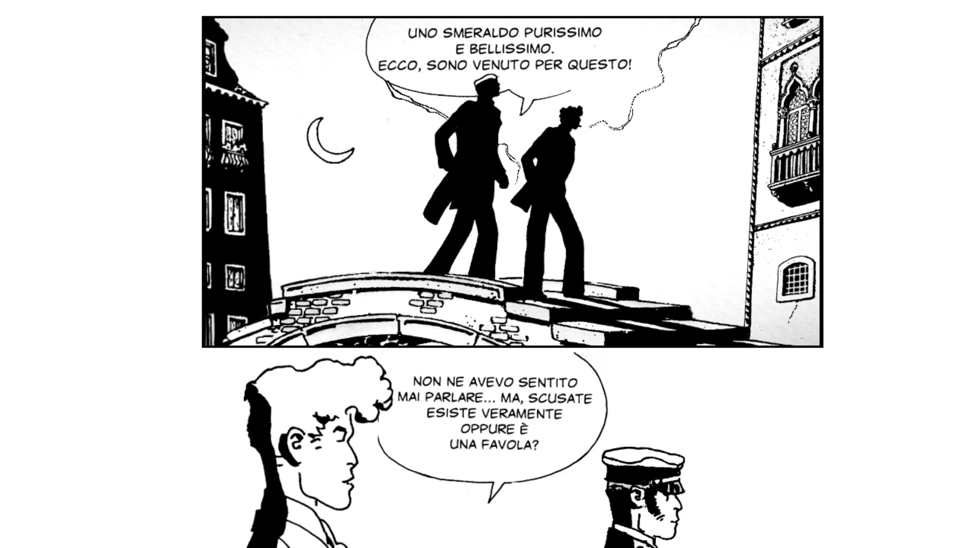 Corto Maltese, Hugo Pratt, Venezia, Fumetto, Bianco e nero, Full HD 1080p, sfondo desktop
