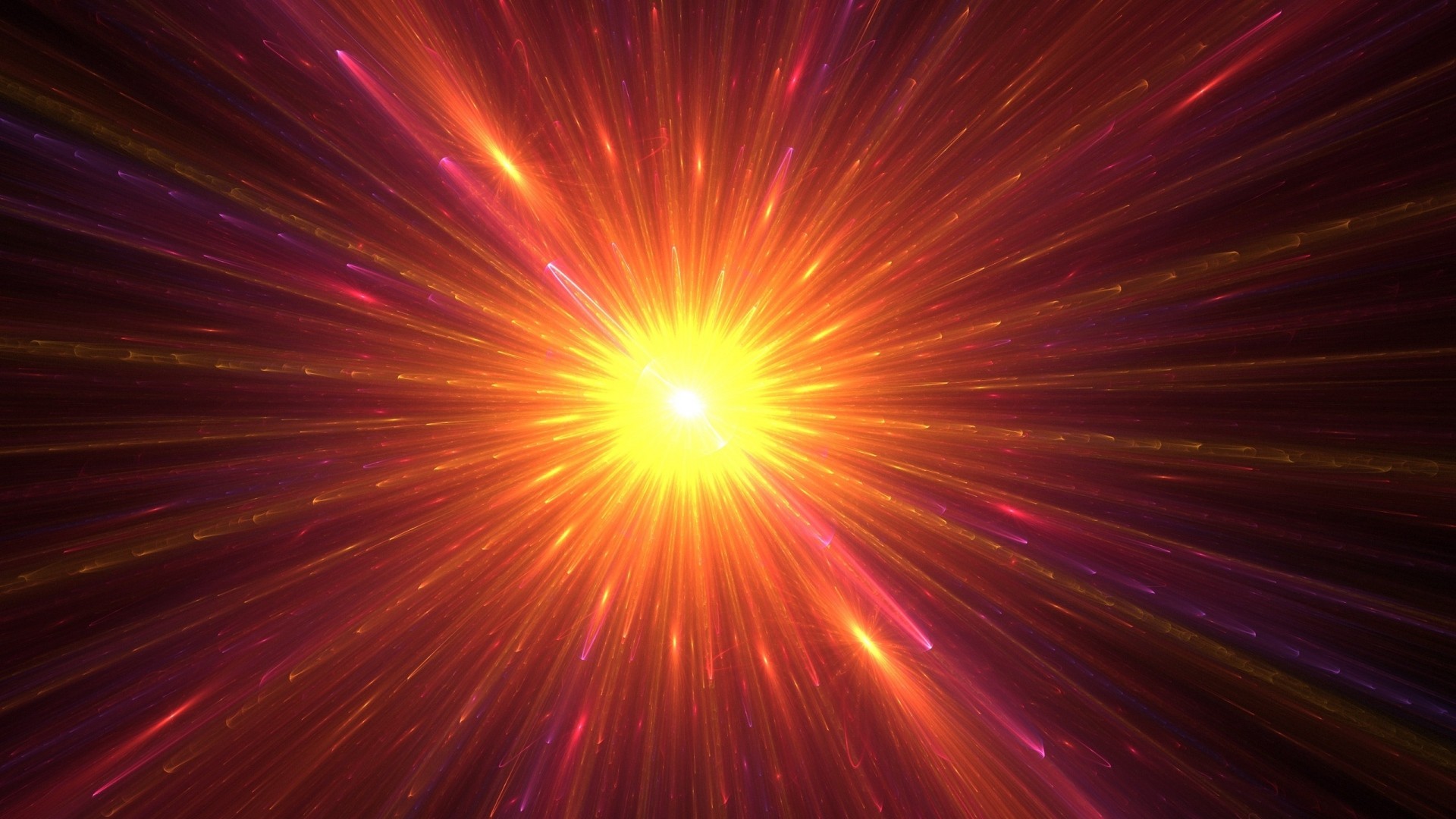 Sole, Esplosione di luce, Raggi, Astratto, Full HD 1080p, sfondo desktop