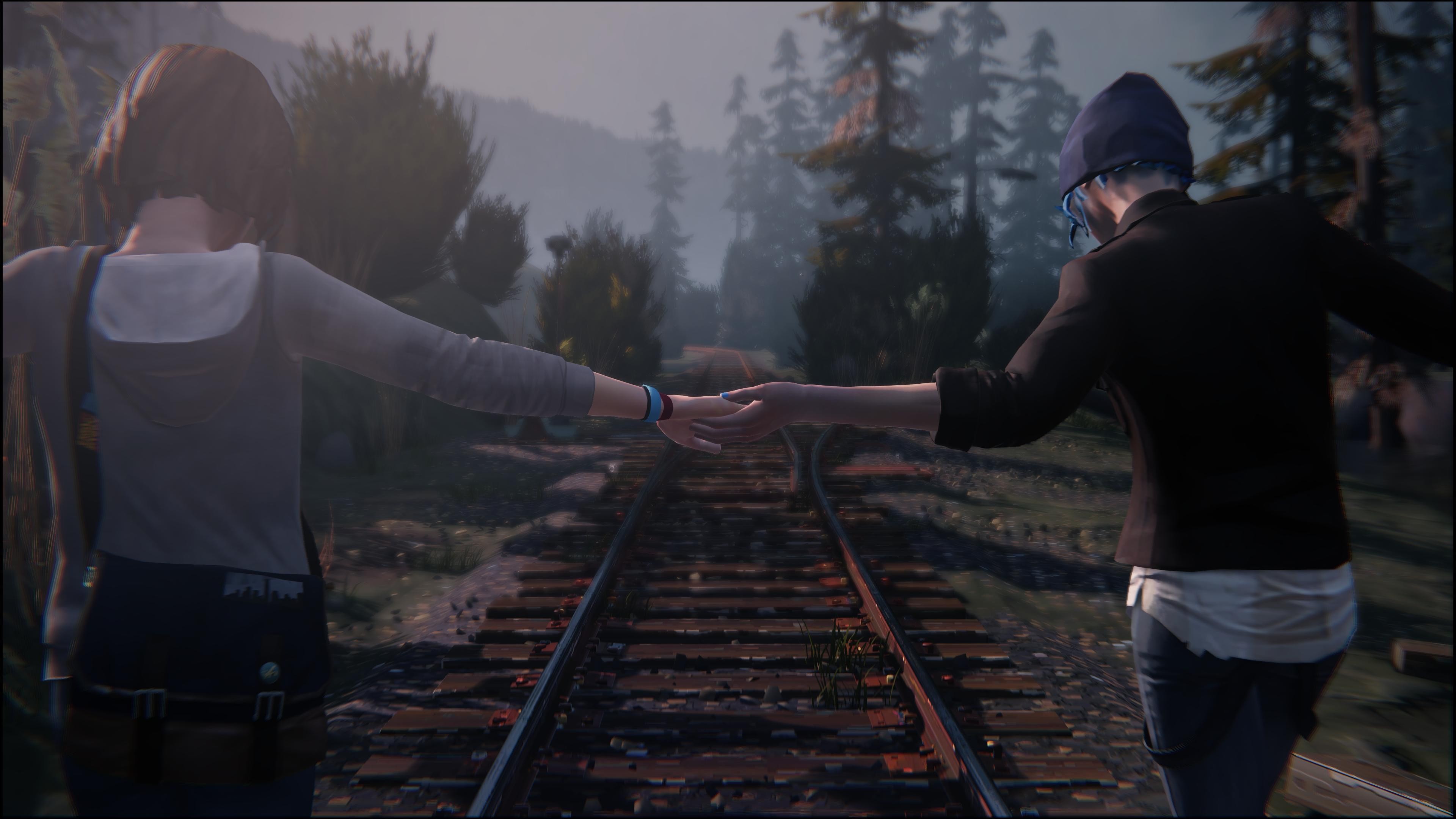 Max Caulfield, Chloe Price, Life is Strange, Binari, Mano nella mano, sfondo desktop 3840x2160