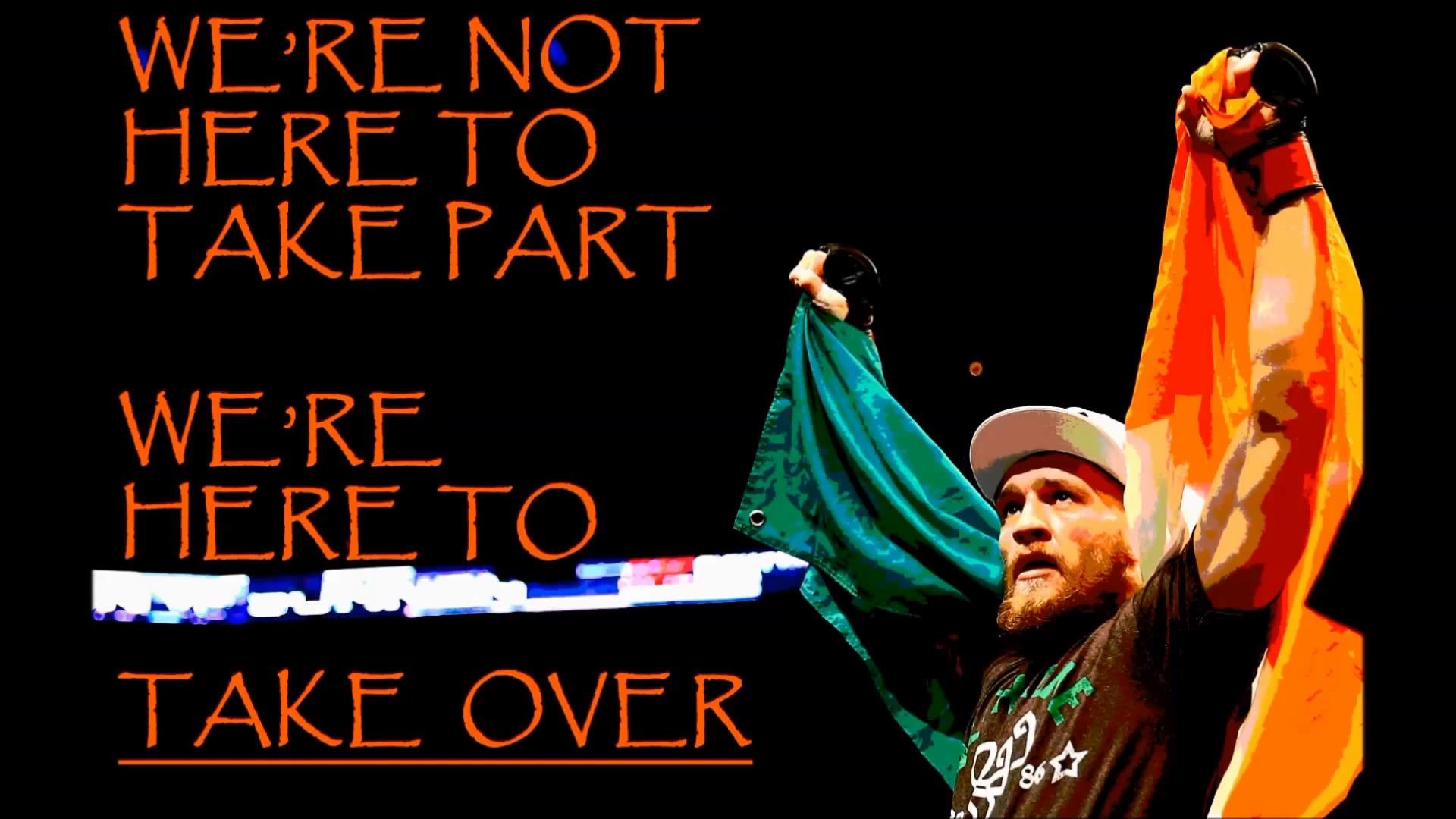 Conor McGregor, Citazione, Bandiera irlandese, Sfondo nero, 1920x1080, wallpaper desktop
