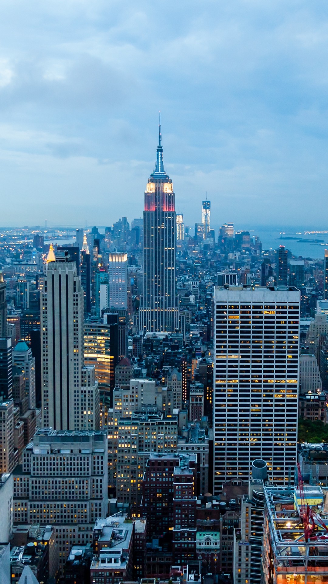 Empire State Building, Manhattan, Vista aerea, Full HD, schermata di blocco del cellulare