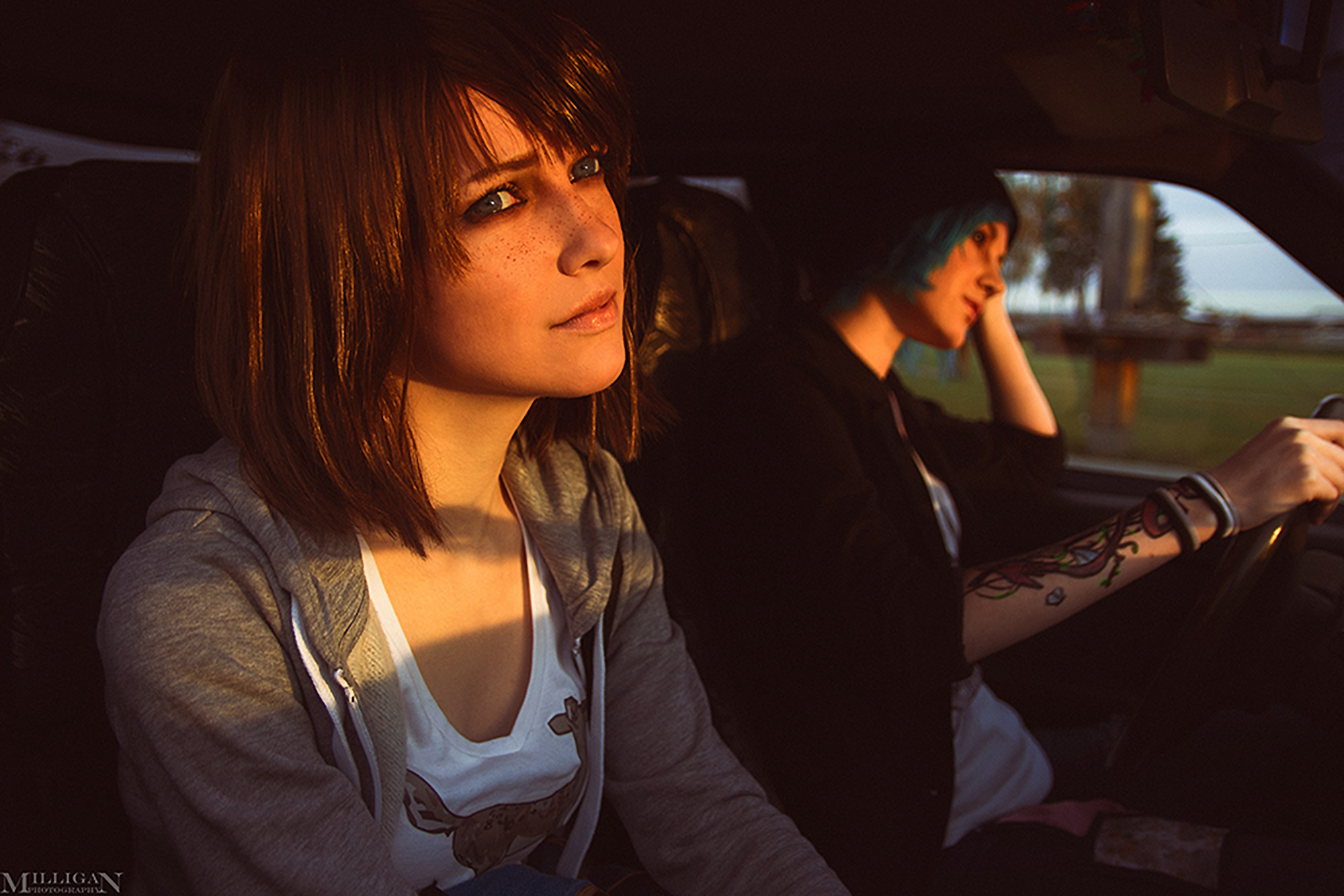 Max Caulfield, Chloe Price, Life is Strange, Cosplay, Auto, Full HD, wallpaper per portatile