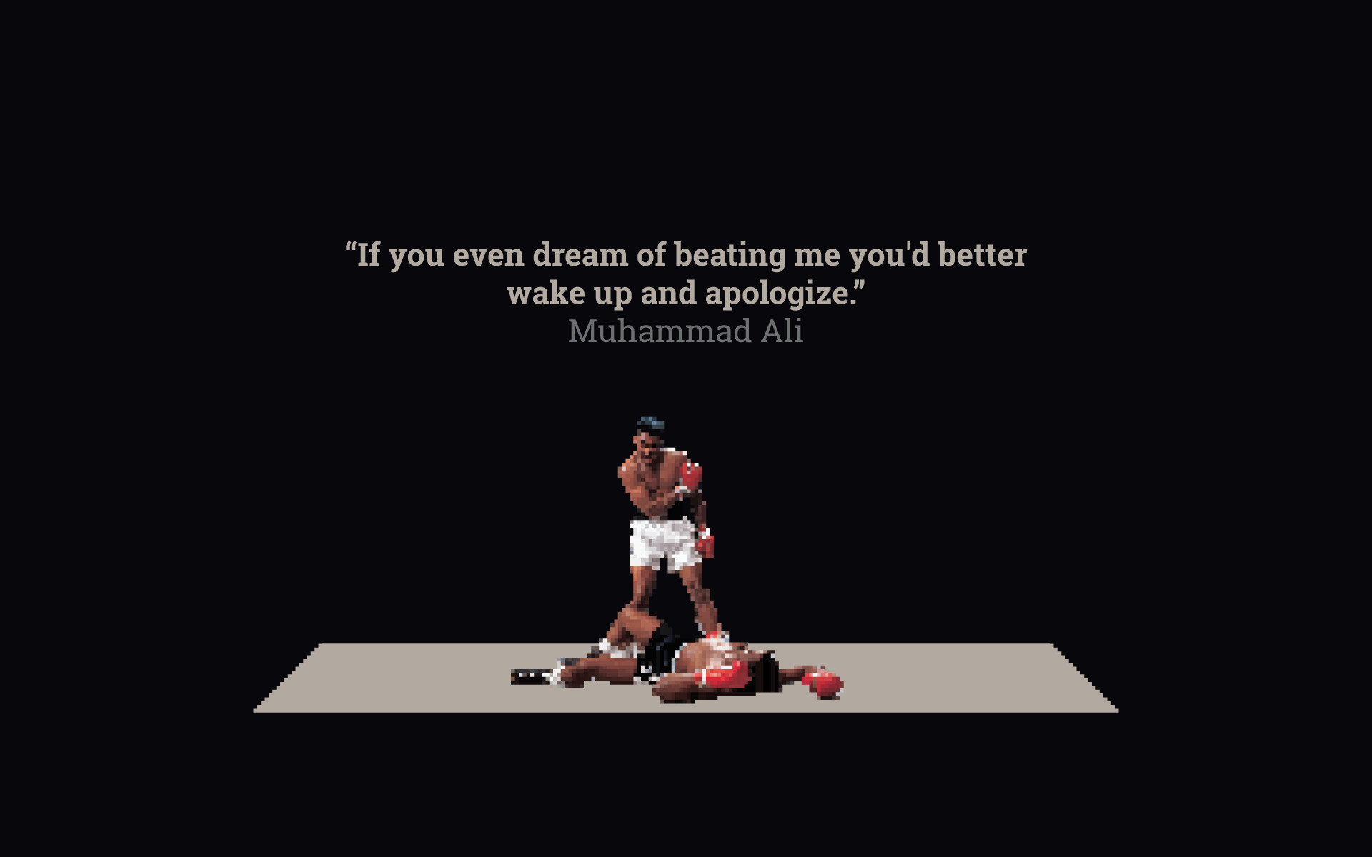 Muhammad Ali, Sonny Liston, Citazione, Minimalista, 1920x1200, immagine di sfondo