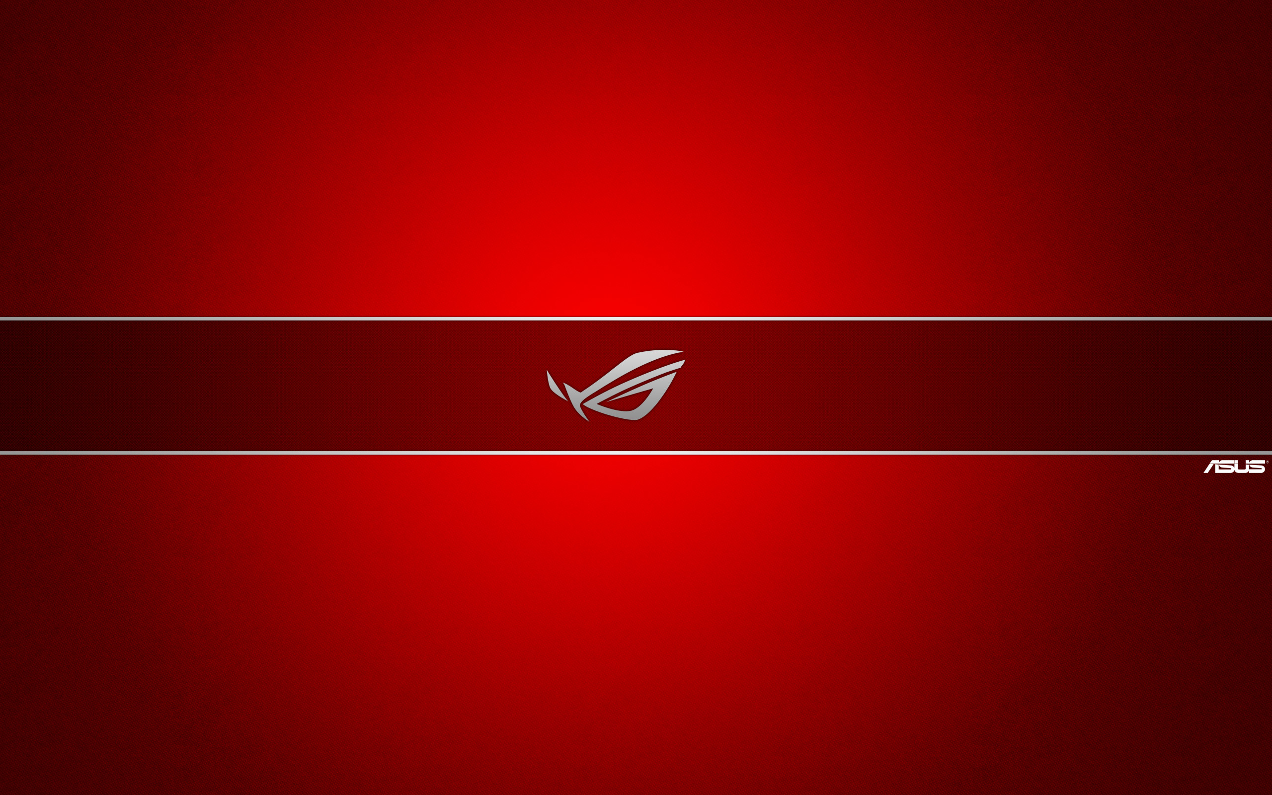 ASUS ROG, Logo, Sfondo rosso, Minimalista, 16:10 2K, wallpaper widescreen