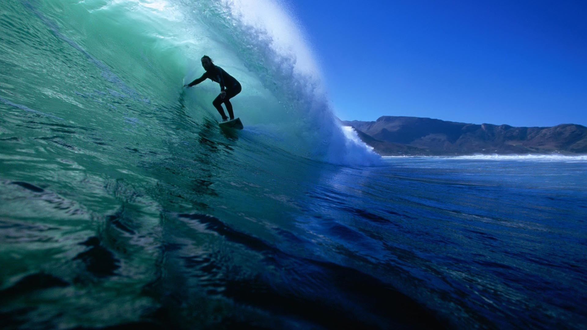 Surf, Surfista, Onda tubo, Oceano, 1920x1080, immagine di sfondo