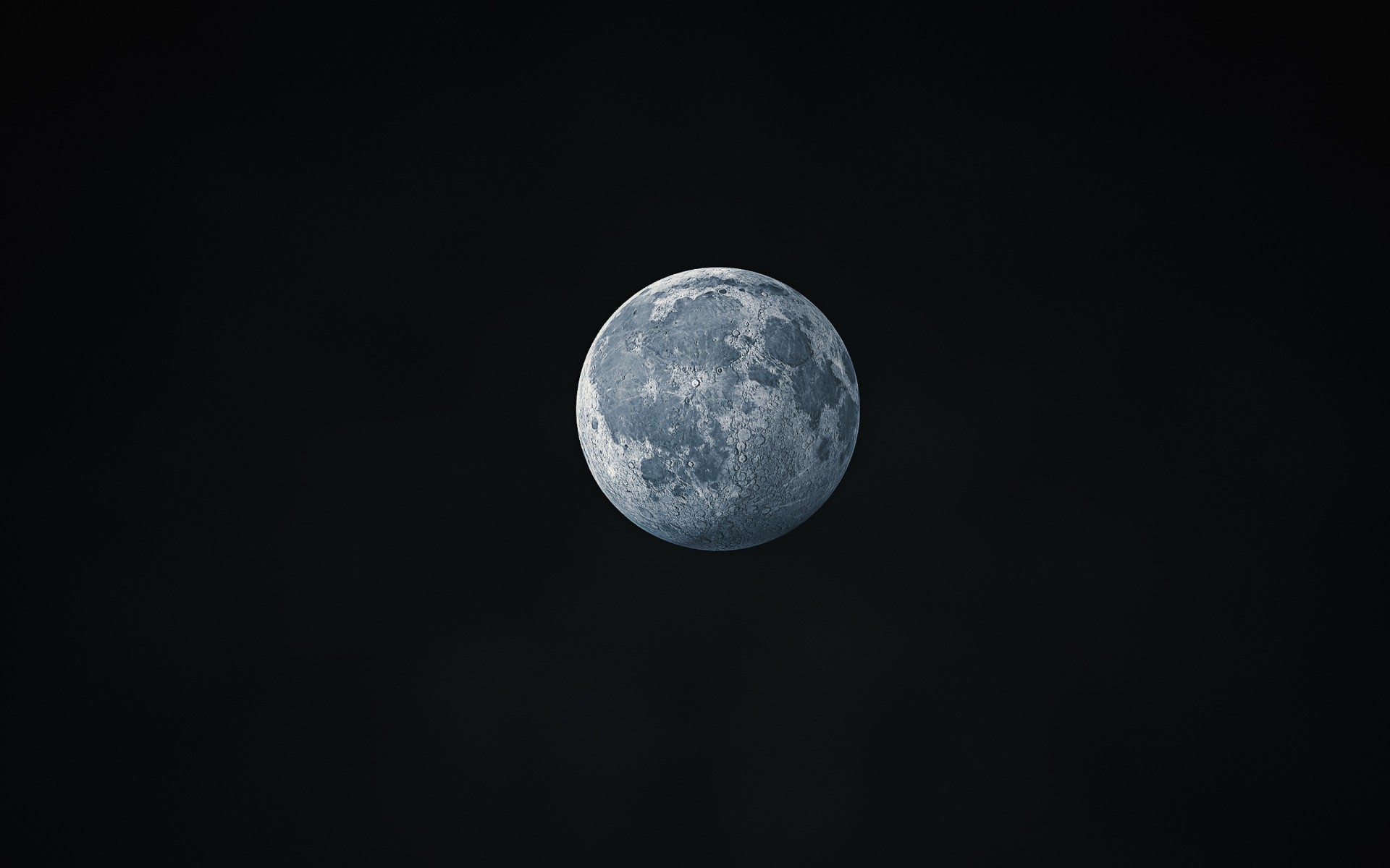 Luna piena, Sfondo nero, Minimalismo, 1920x1200, wallpaper desktop
