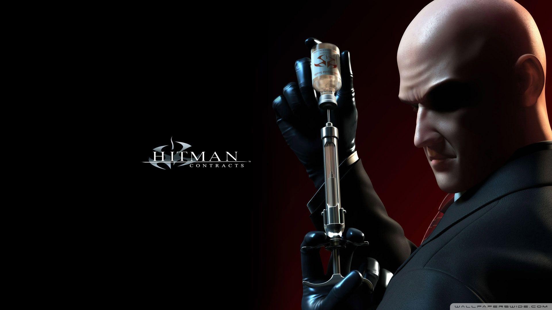 Hitman: Contracts, Agente 47, Siringa, Videogioco, Full HD, sfondo per PC e portatile