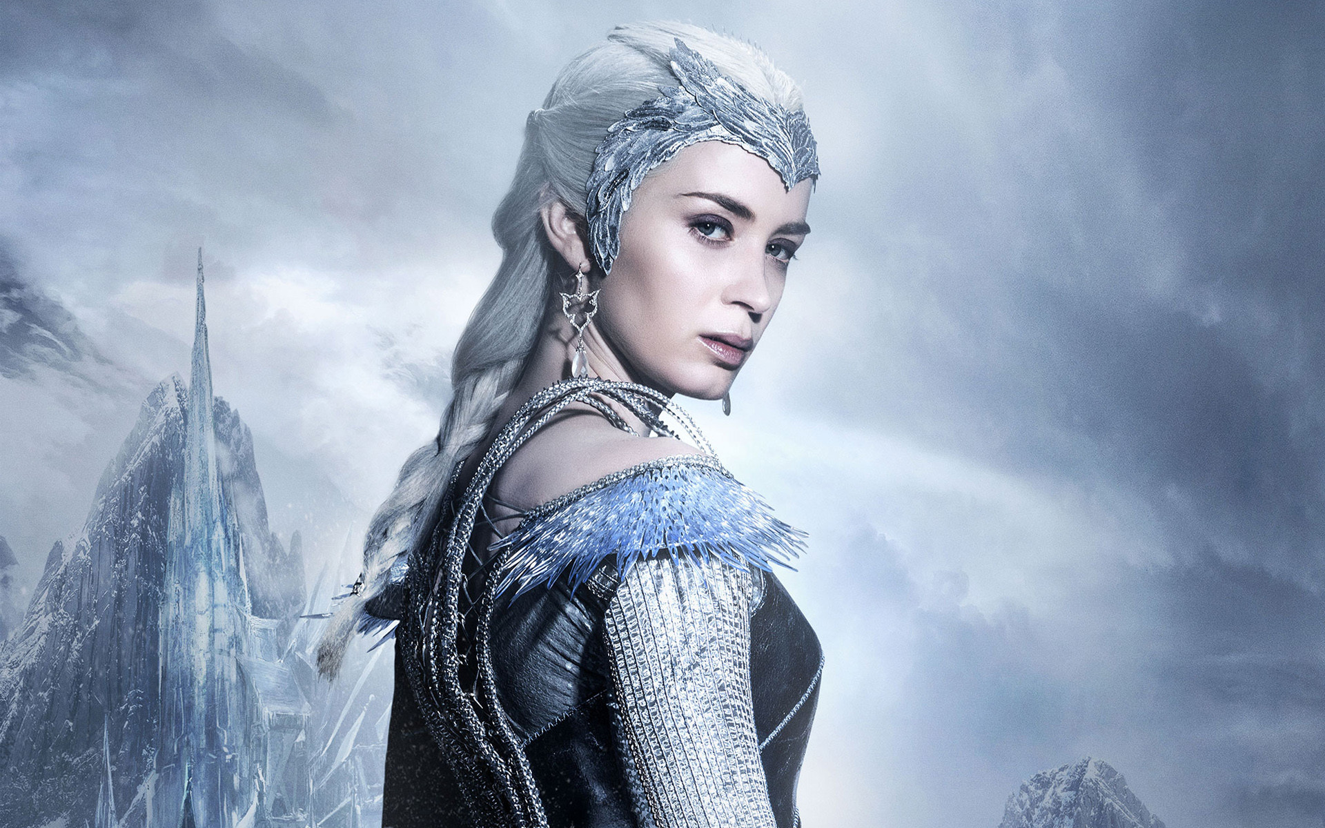 Freya, Emily Blunt, Il cacciatore e la regina di ghiaccio, Regina dei ghiacci, Palazzo di ghiaccio, sfondo per PC