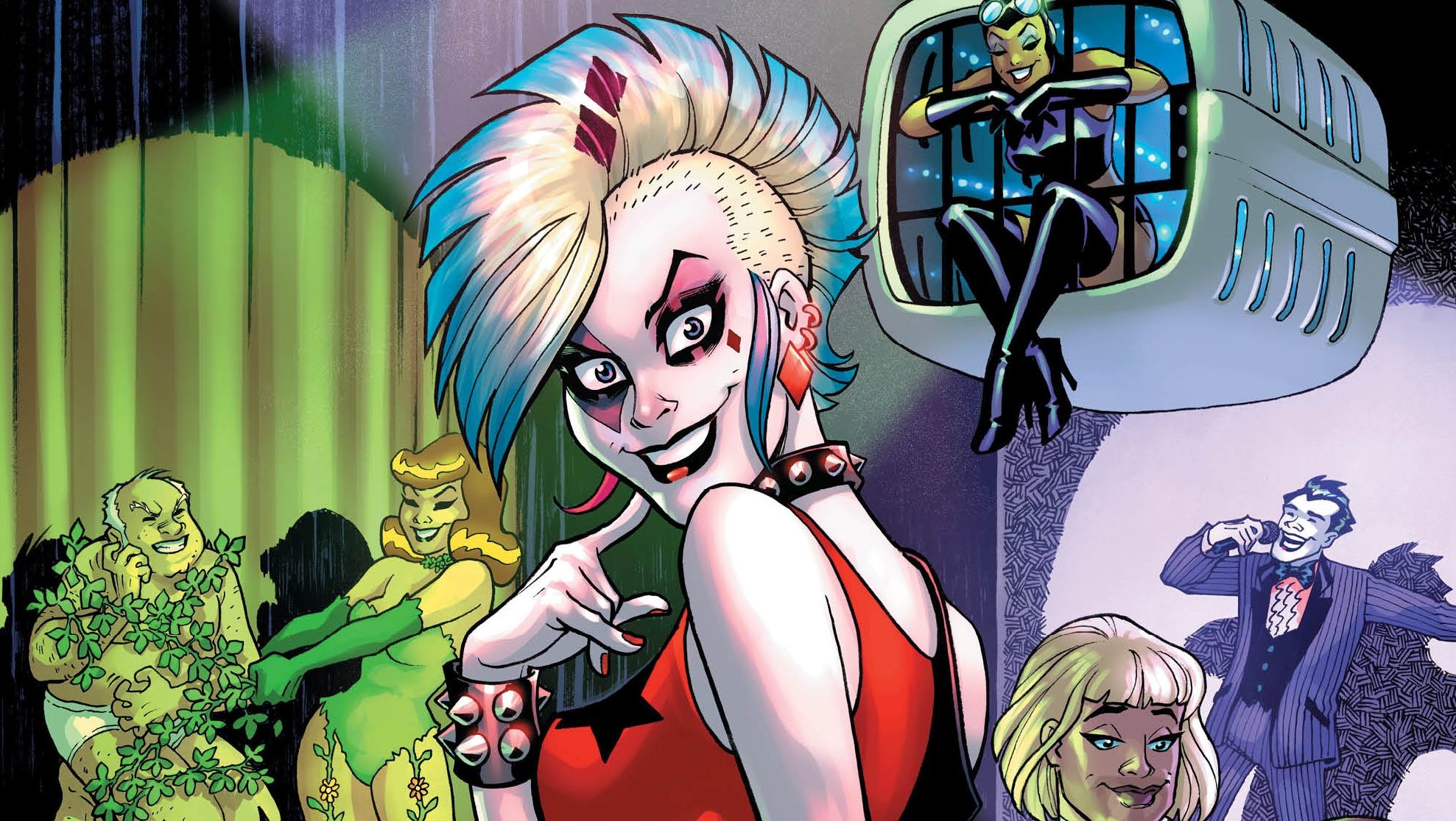 Harley Quinn, Poison Ivy, Joker, DC Comics, Fumetto, Full HD, sfondo per portatile