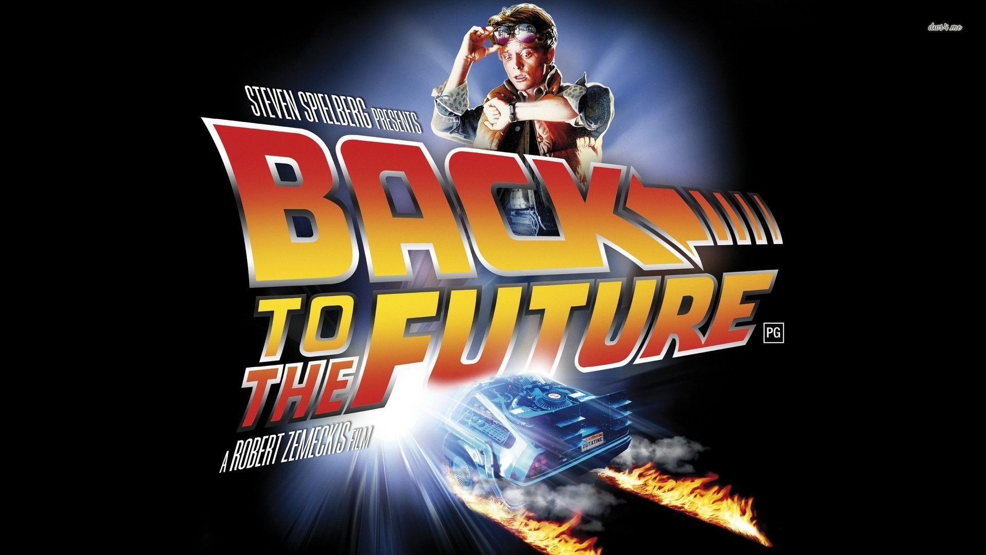 Ritorno al futuro, Logo, Marty McFly, DeLorean DMC-12, Full HD, sfondo desktop