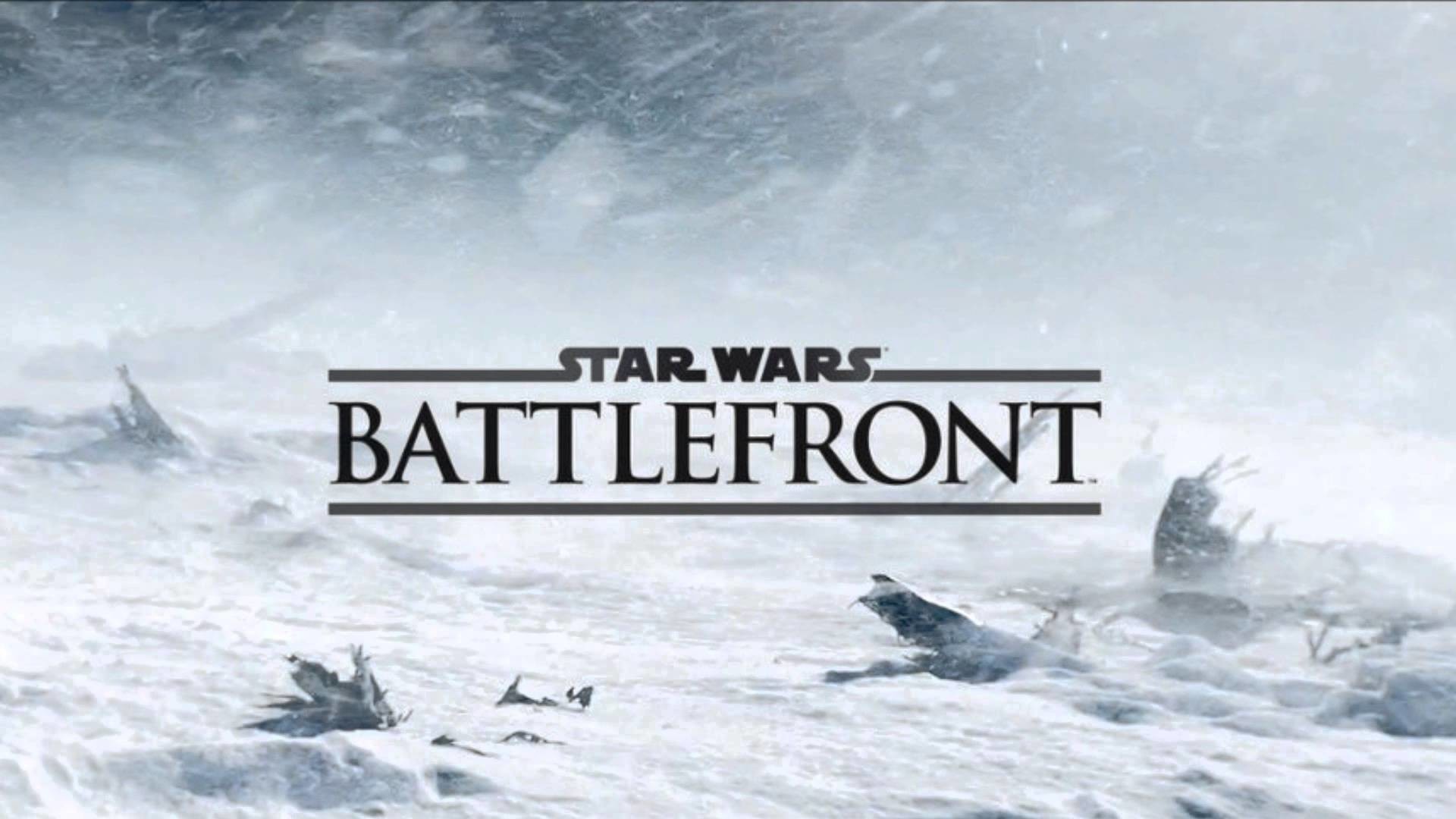 Star Wars Battlefront, Logo, Hoth, Bufera di neve, 16:9 Full HD, sfondo widescreen