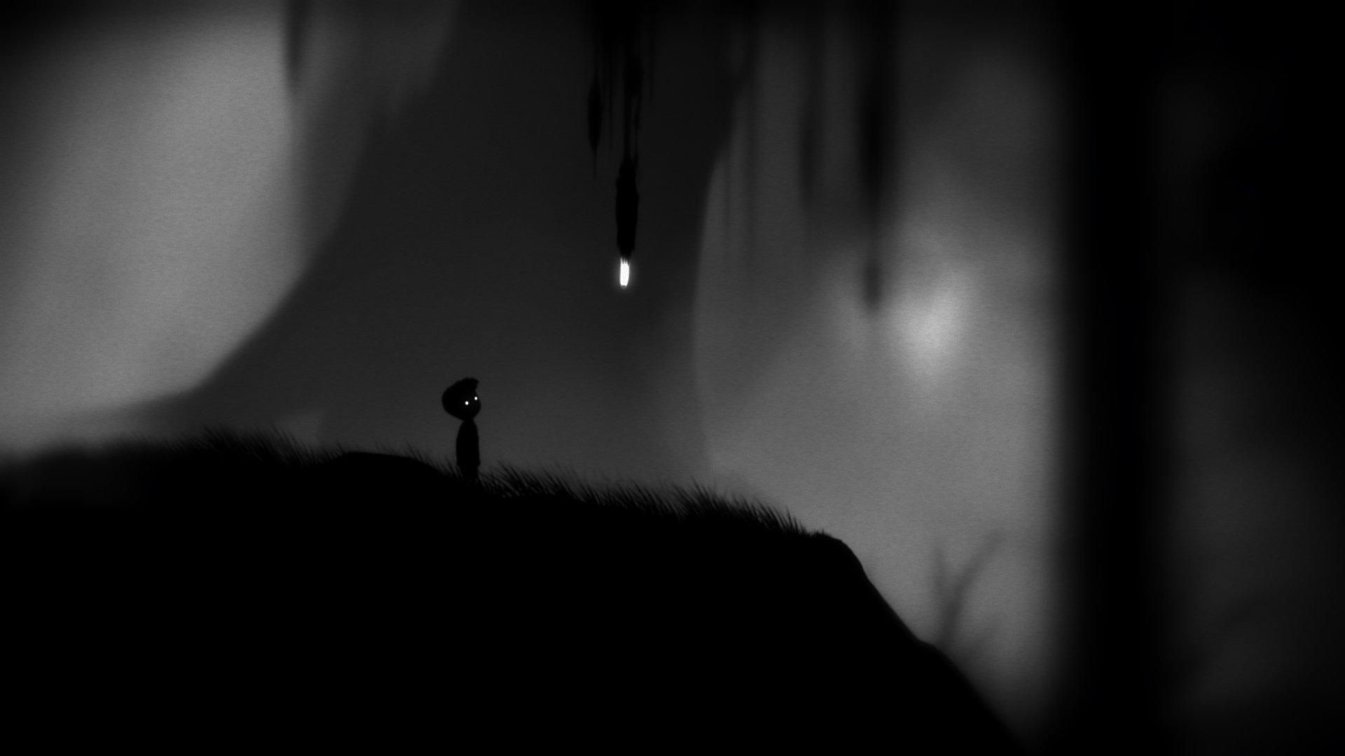 Limbo, Playdead, Videogioco, Bianco e nero, Silhouette, Full HD, sfondo per PC e portatile