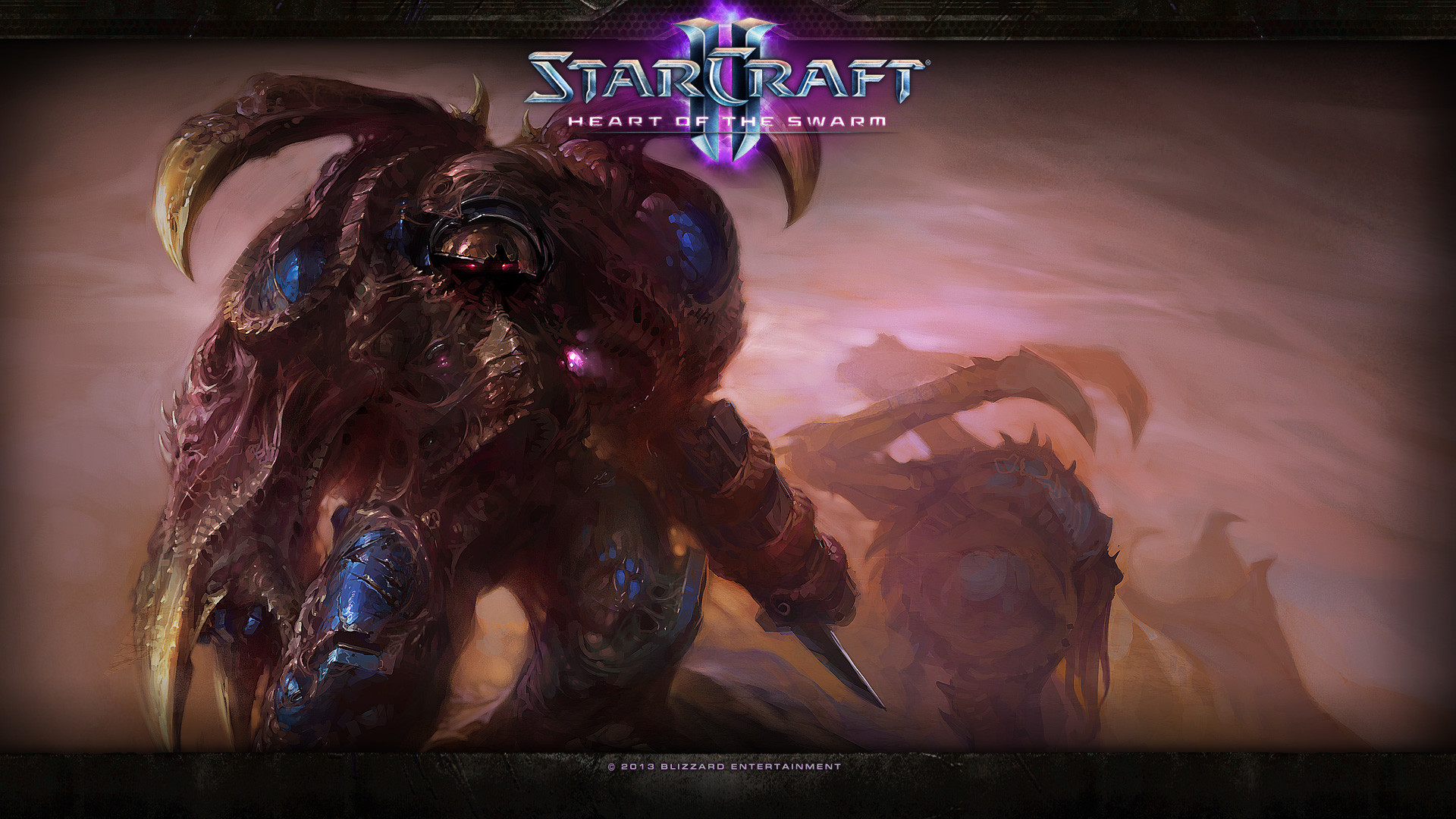 StarCraft II: Heart of the Swarm, Zerg, Ultralisk, Logo, Full HD, sfondo per PC