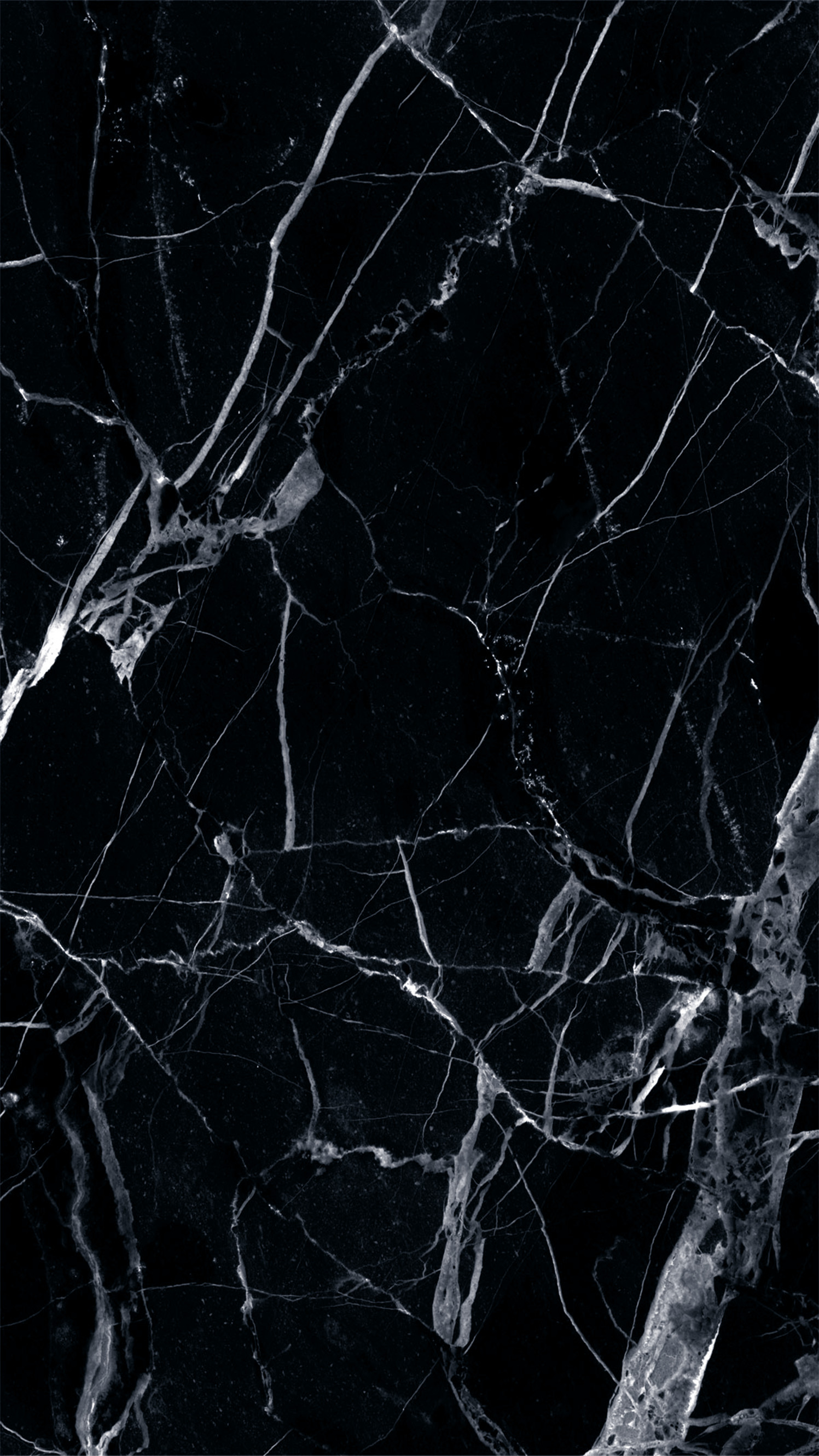 Marmo nero, Venature bianche, Texture, QHD+, sfondo per smartphone