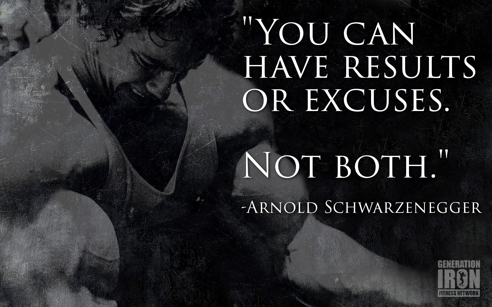 Arnold Schwarzenegger, Citazione, Generation Iron, Bianco e nero, sfondo MacBook Air
