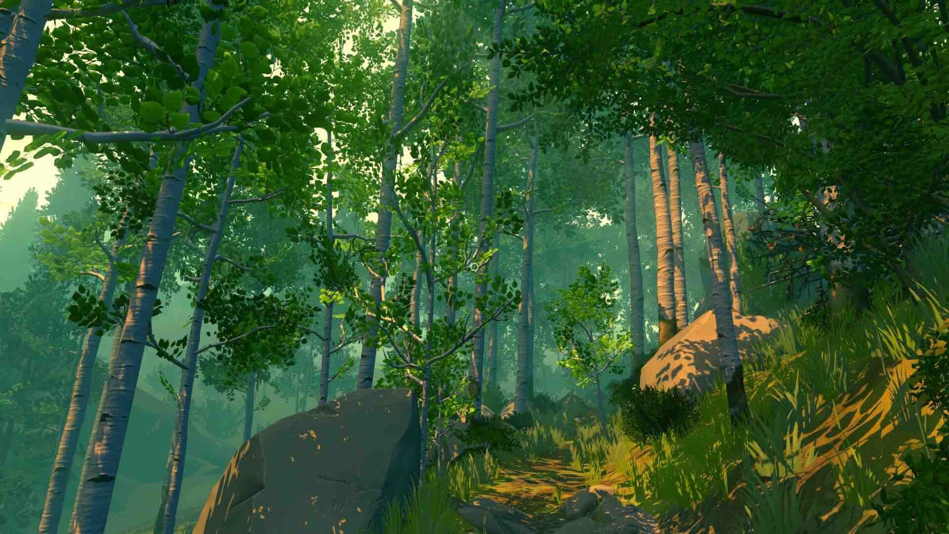 Firewatch, Bosco, Betulle, Verde, Full HD, sfondo per PC