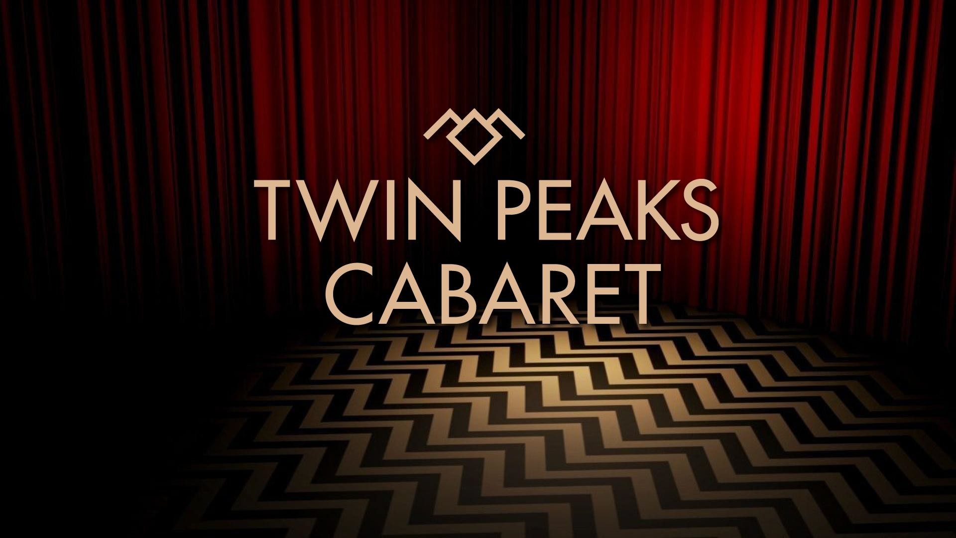 Twin Peaks Cabaret, Twin Peaks, Tende rosse, Pavimento a zigzag, Simbolo Owl Cave, sfondo desktop