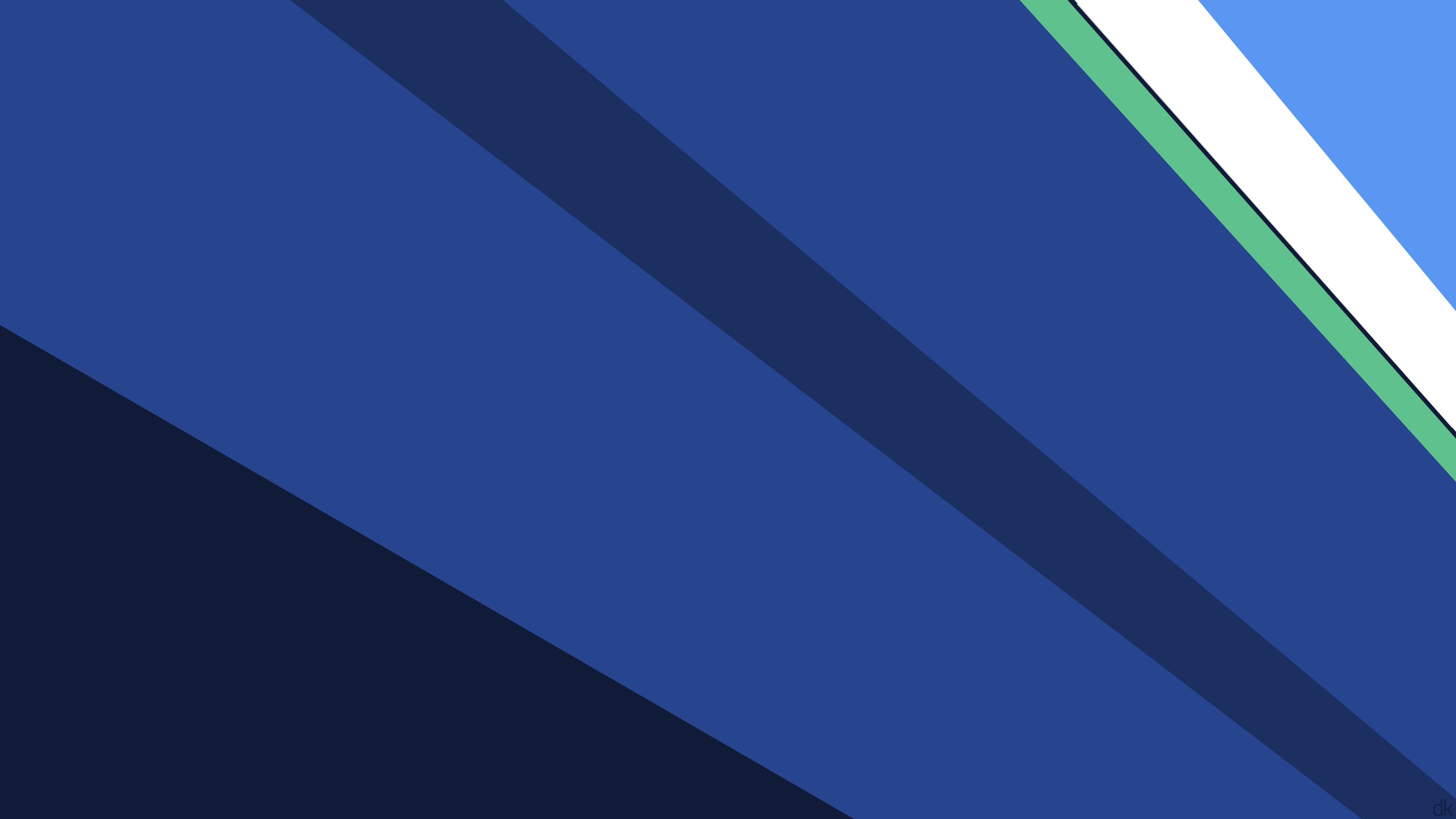 Material design, Forme geometriche, Blu, Minimalismo, 4K, sfondo per PC e portatile