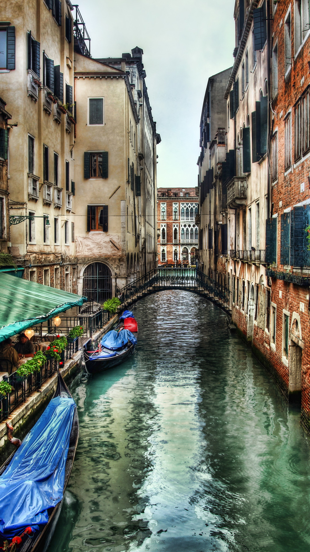 Venezia, Canale, Barche, Verticale, Full HD, sfondo per smartphone
