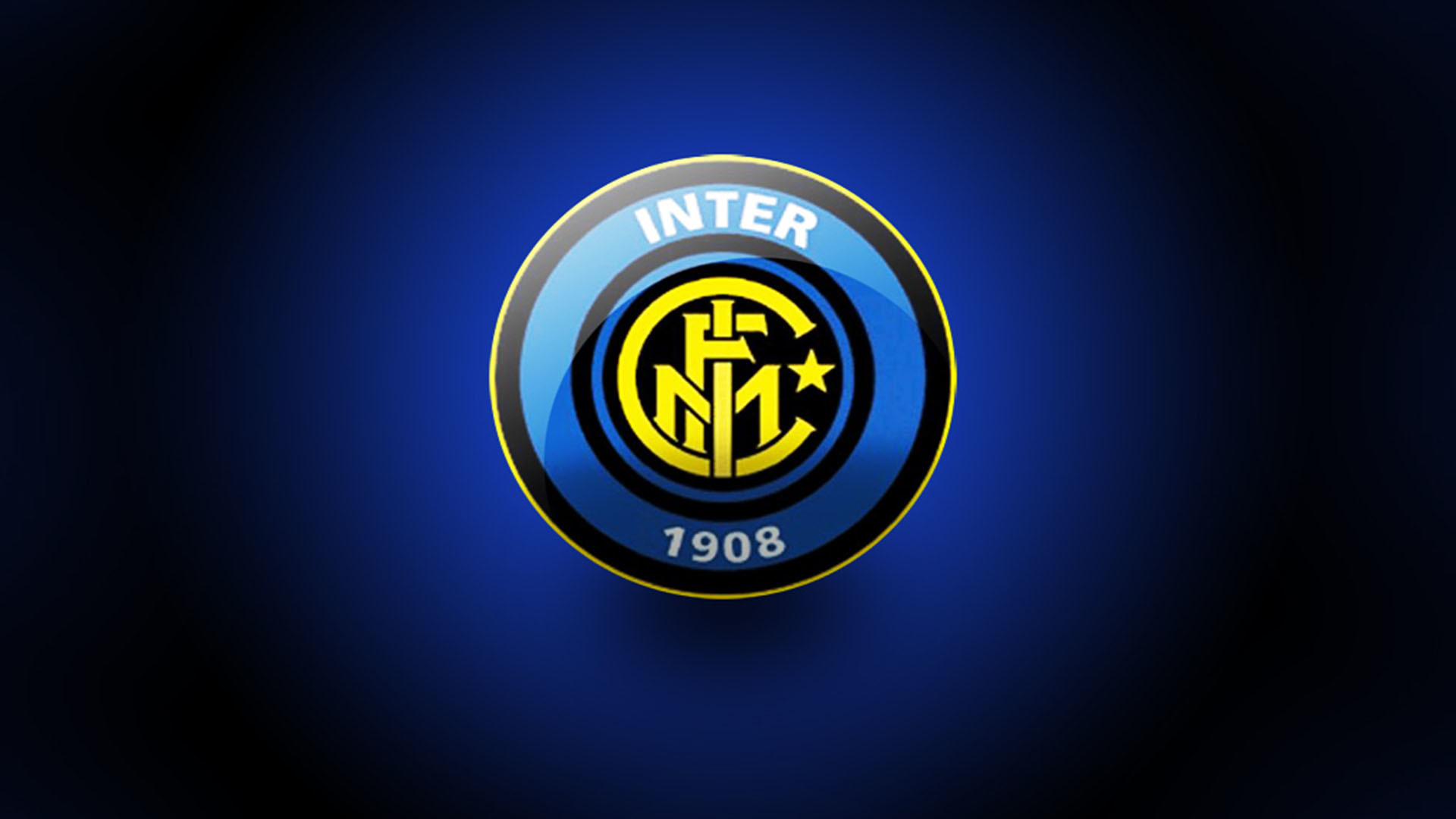 Inter, Stemma Inter, Sfondo blu, wallpaper per cellulare