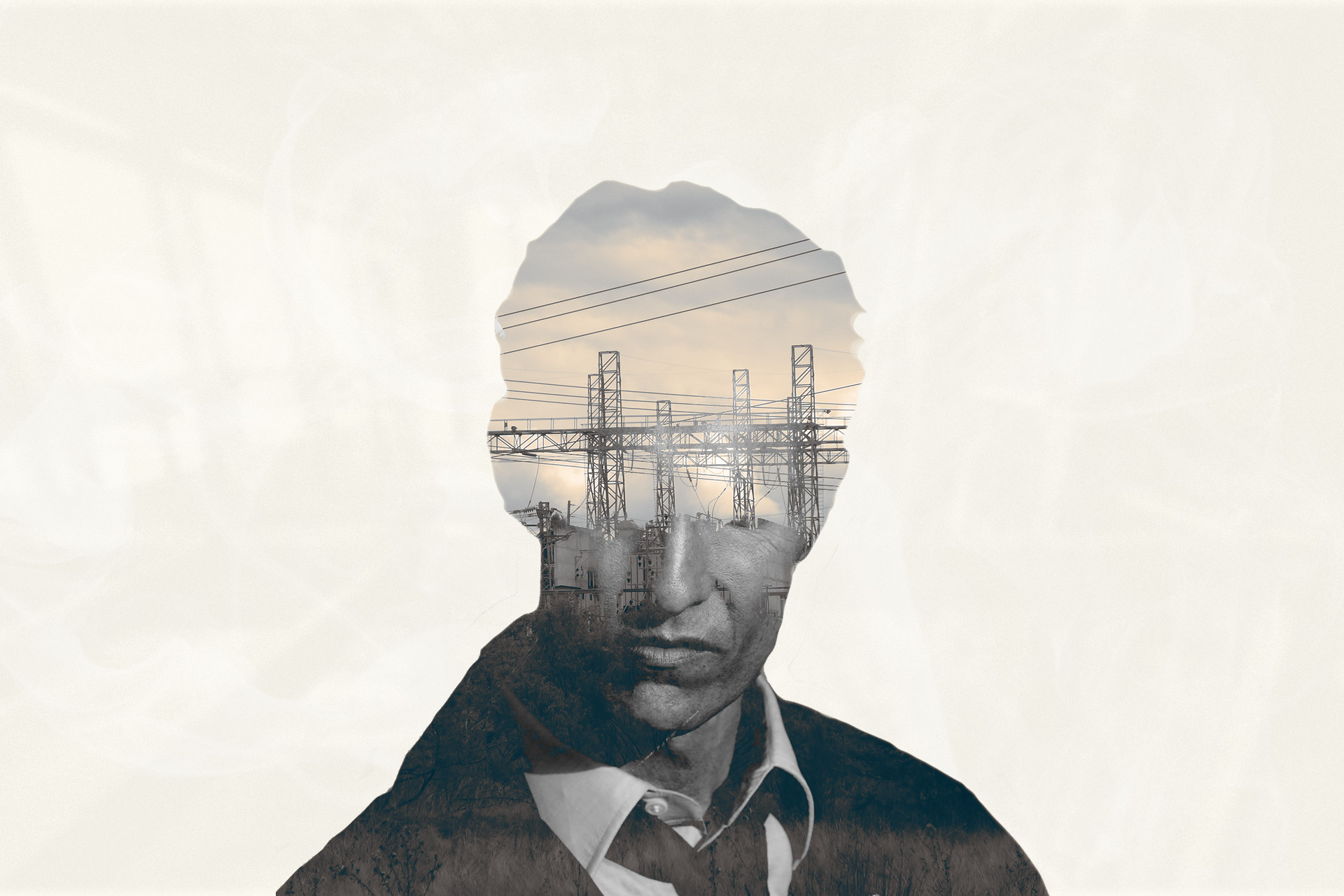 Rust Cohle, True Detective, Doppia esposizione, Tralicci, Full HD, sfondo per PC e portatile