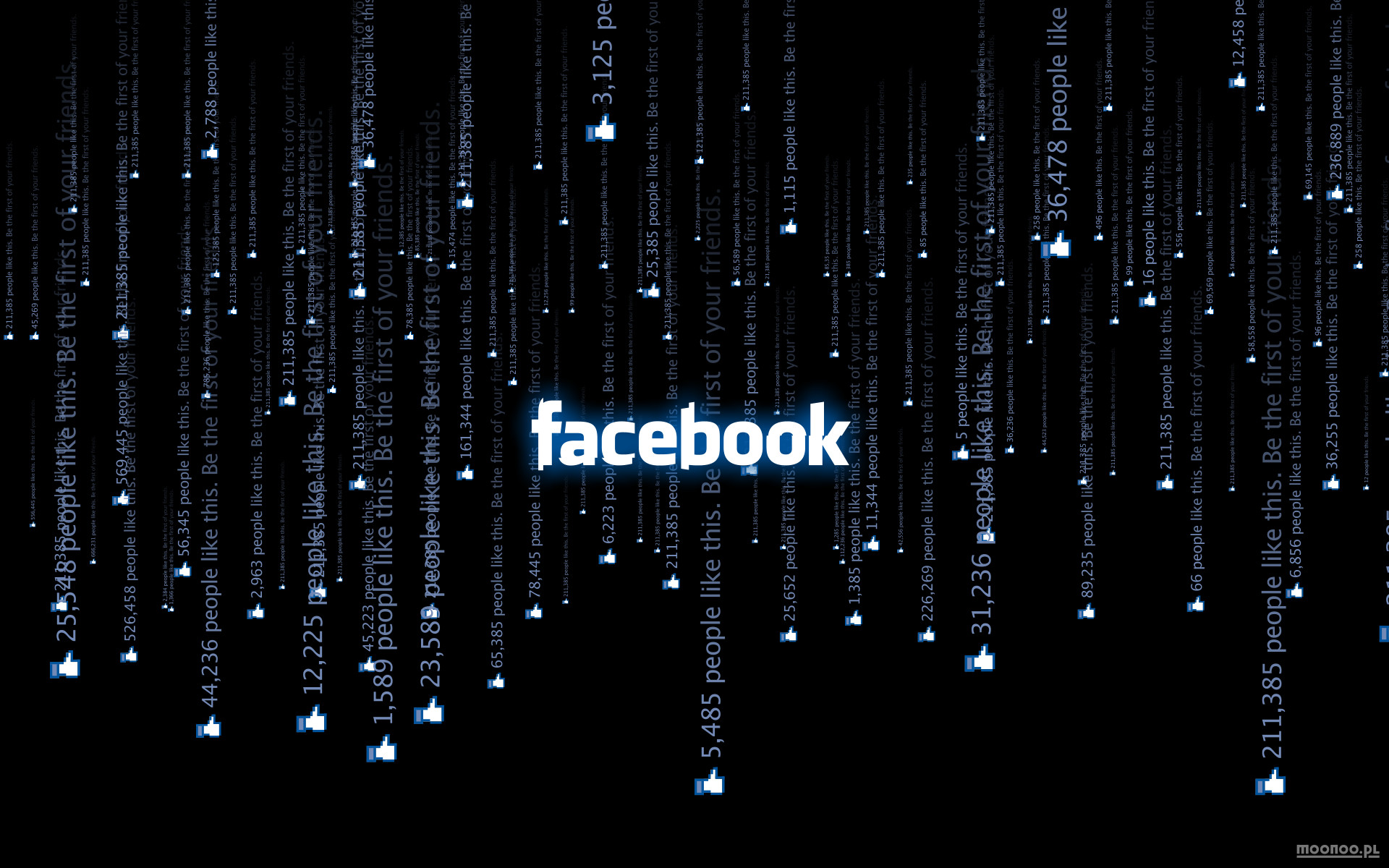 Facebook, Codice digitale, Blu, Full HD, wallpaper desktop