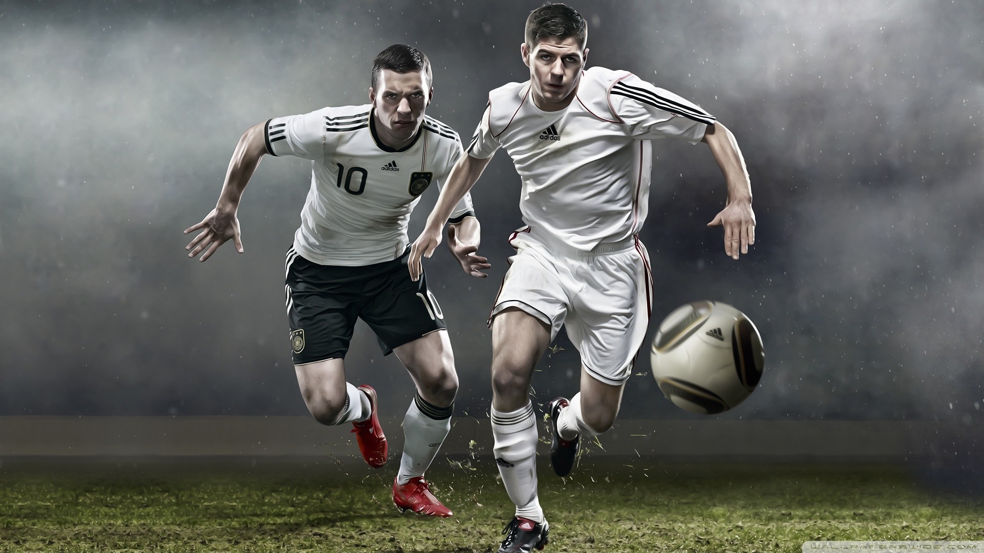 Lukas Podolski, Bastian Schweinsteiger, Nazionale tedesca, Pallone, sfondo per portatile