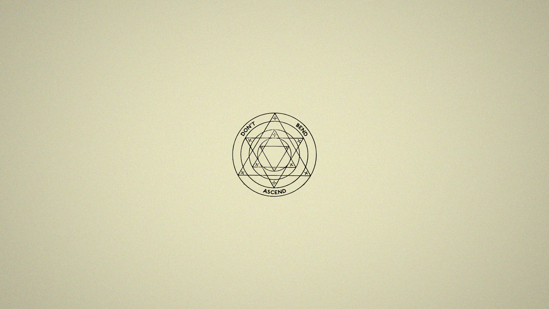 Minimalismo, Geometria sacra, Esagramma, Beige, Full HD, sfondo per PC e portatile