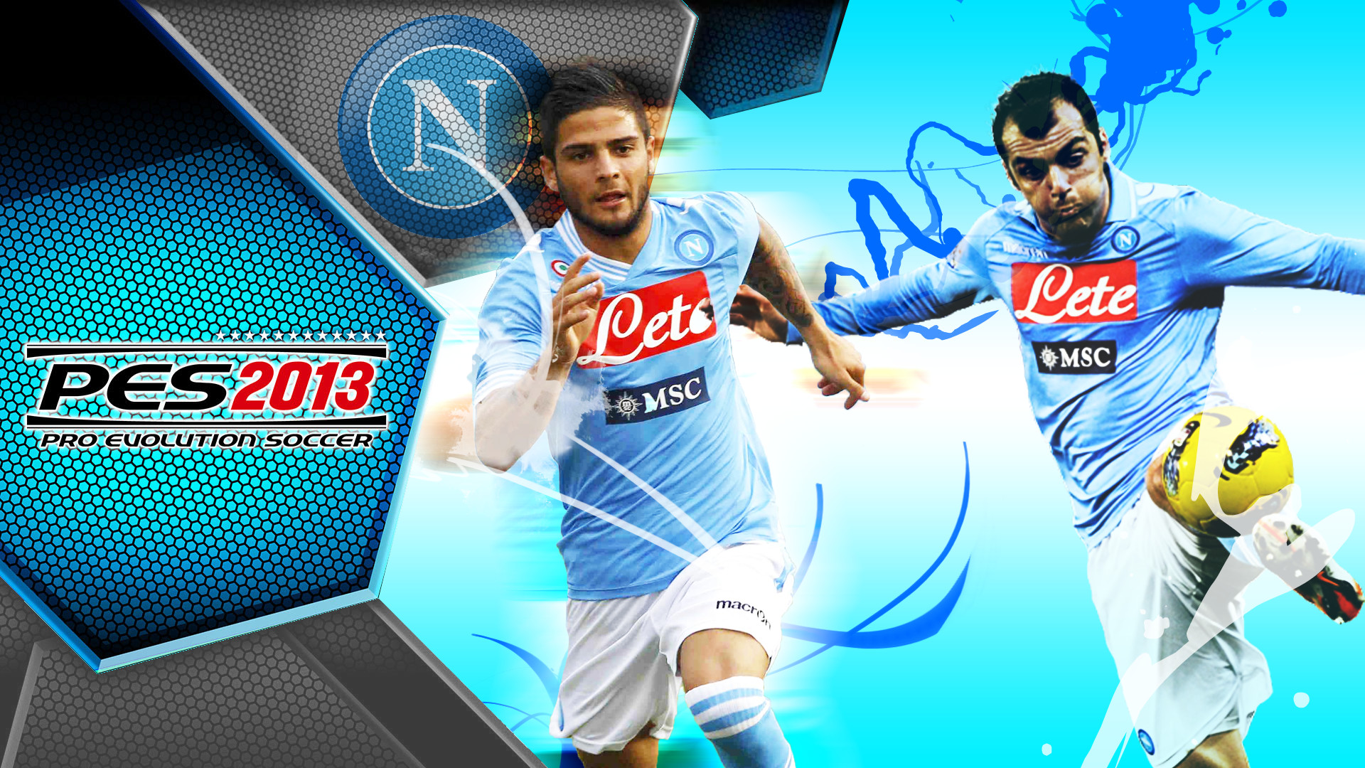 PES 2013, Lorenzo Insigne, Goran Pandev, SSC Napoli, Videogioco, sfondo desktop 1920x1080