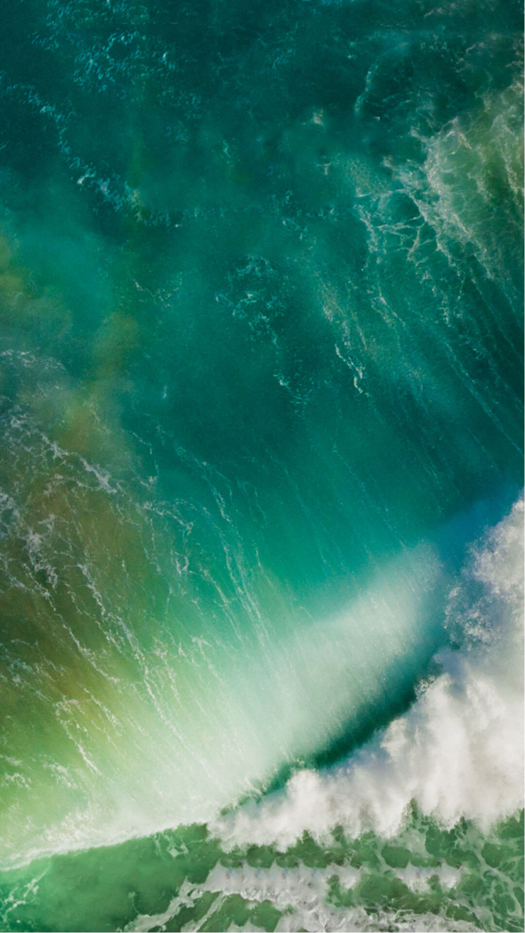 Onda, Oceano, Vista aerea, iOS 10, Full HD, sfondo iPhone 7 Plus