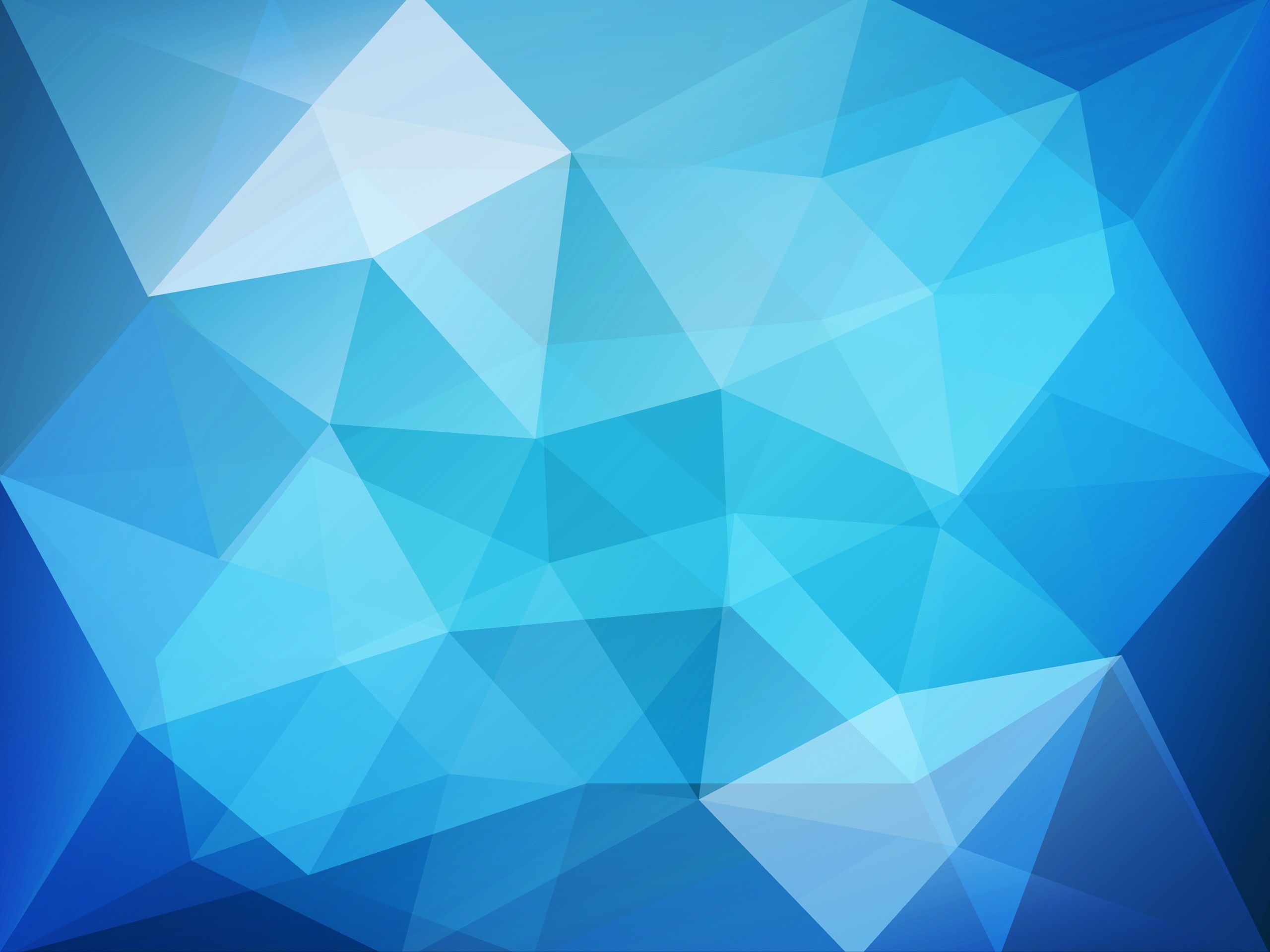 Low poly, Triangoli, Blu, 2K, schermata di blocco iPad
