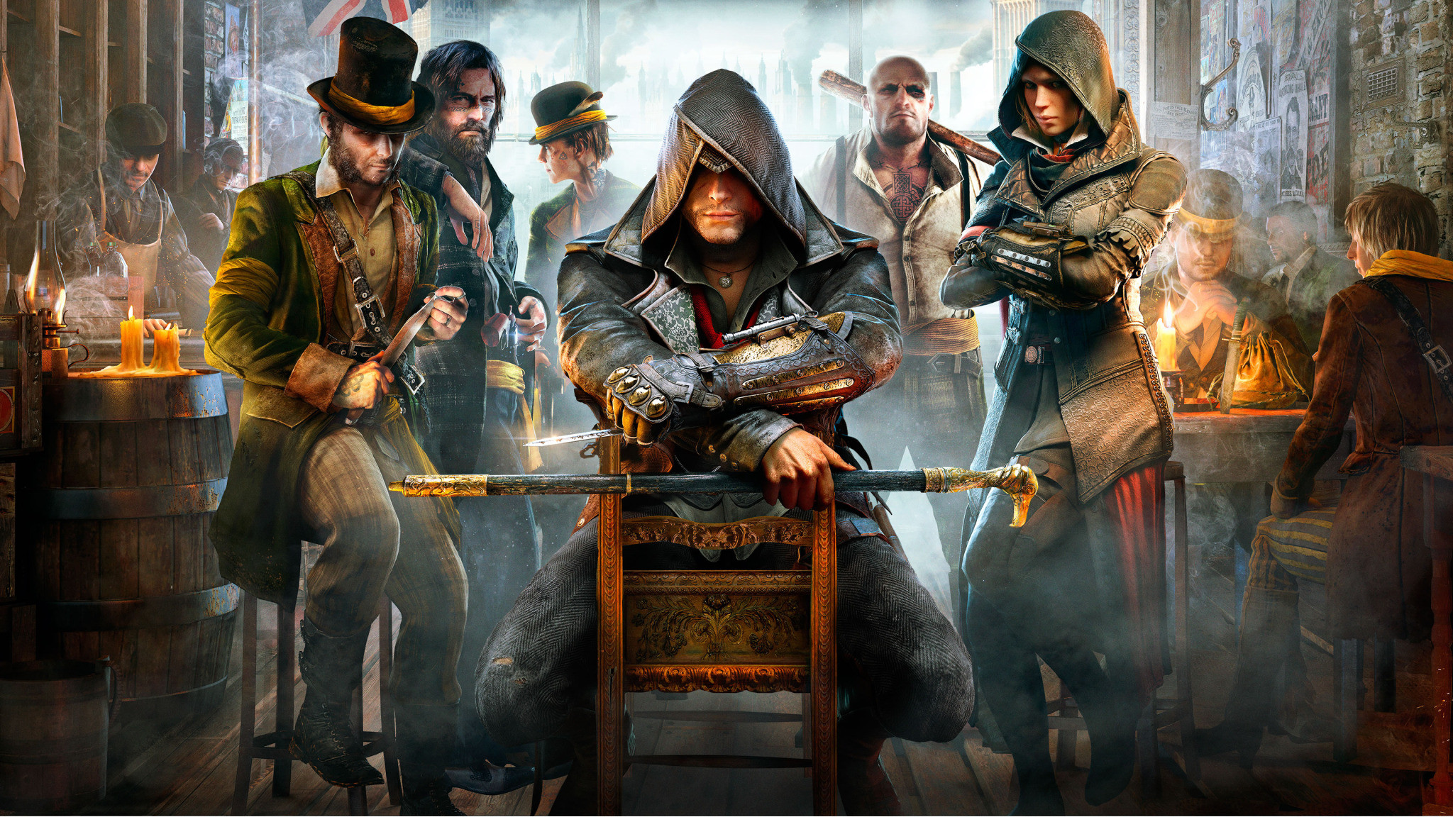 Assassin's Creed Syndicate, Jacob Frye, Evie Frye, Londra, Full HD, sfondo per PC