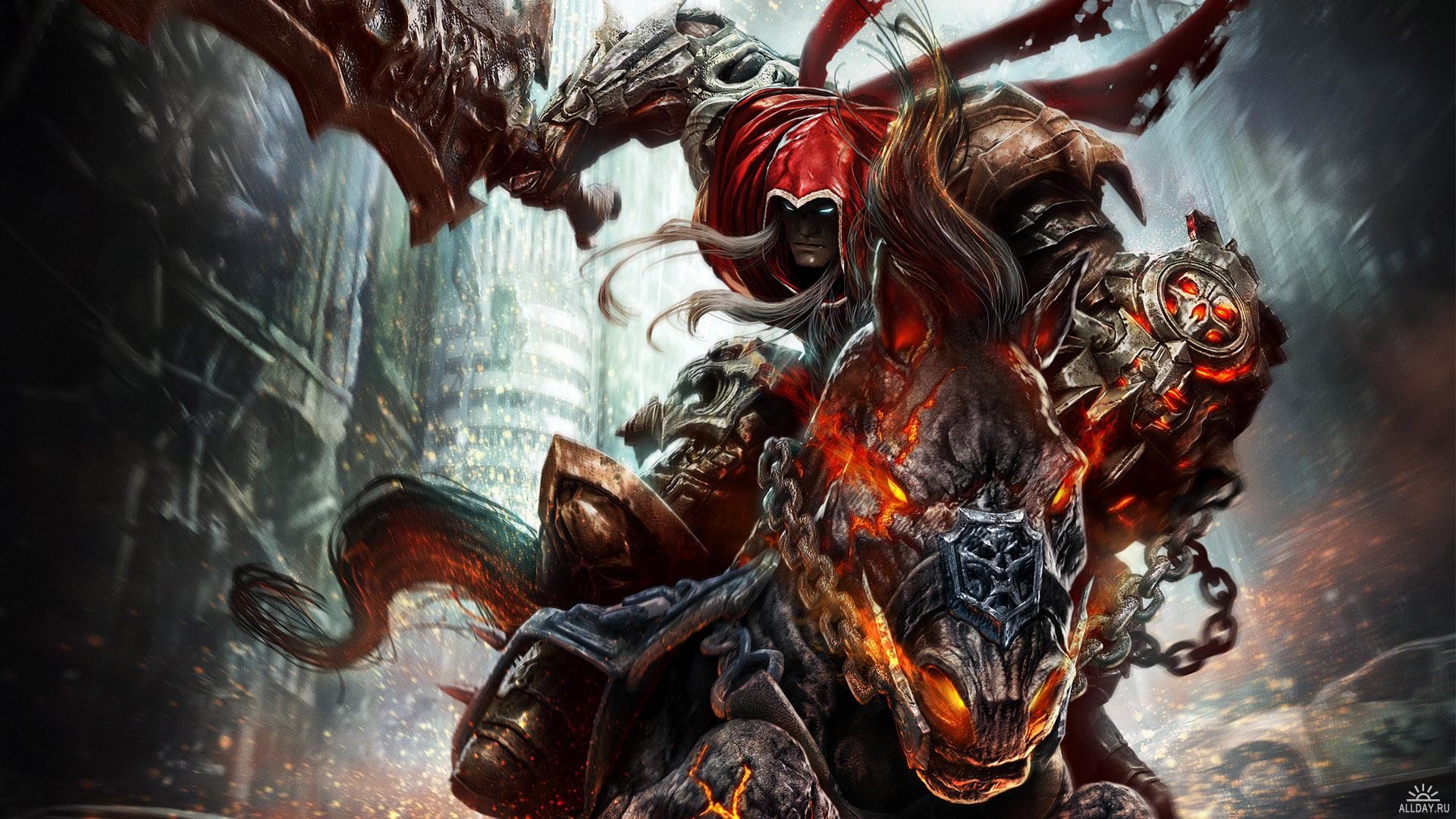War, Darksiders, Cavallo, Fuoco, Full HD 1080p, sfondo desktop