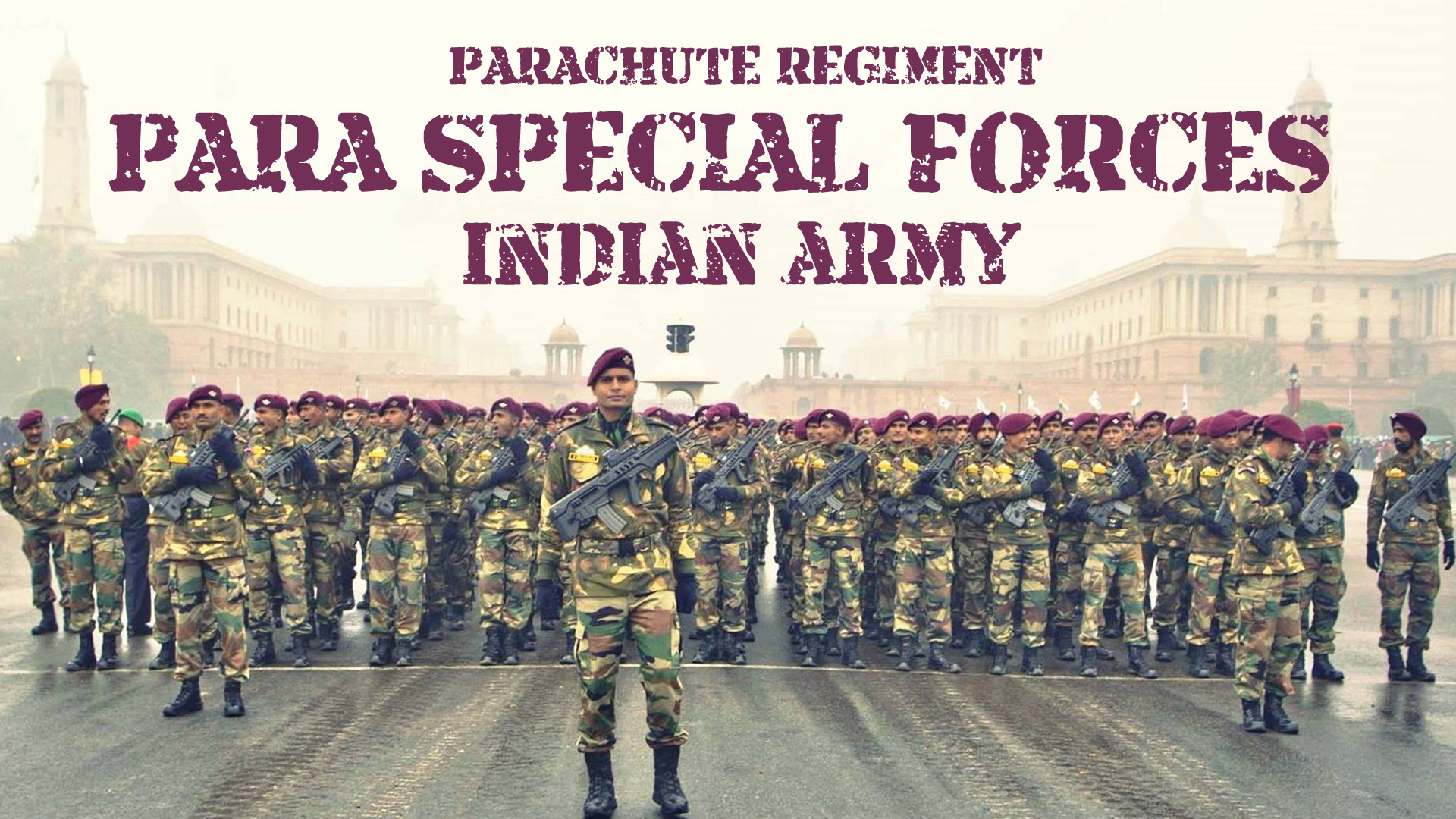 Para Special Forces, Esercito indiano, Parachute Regiment, Parata, Berretti marroni, sfondo per PC
