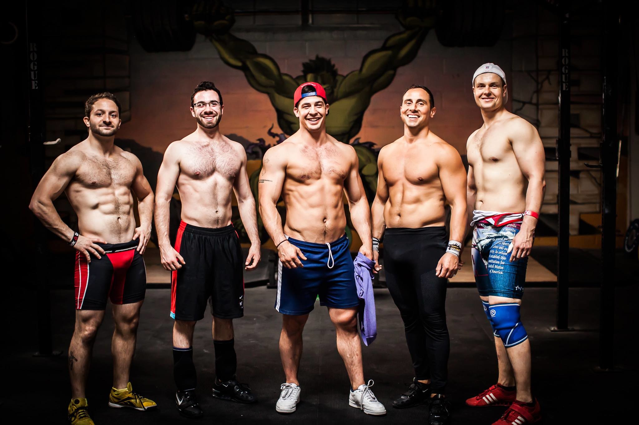 Atleti, Gruppo, Box CrossFit, Murale, Full HD, sfondo Windows 11