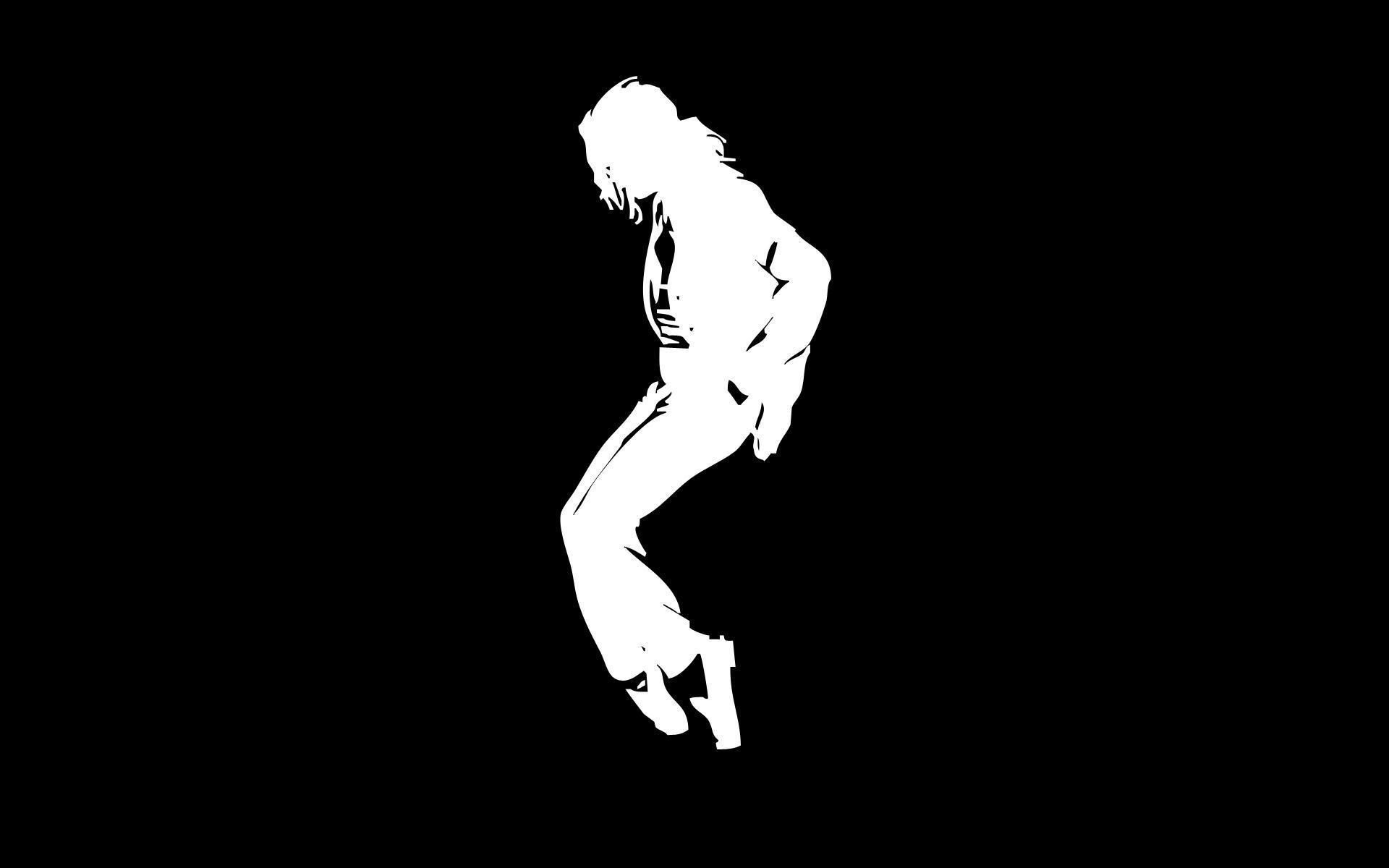 Michael Jackson, Silhouette, Bianco e nero, Minimalismo, 1920x1200, sfondo MacBook Pro