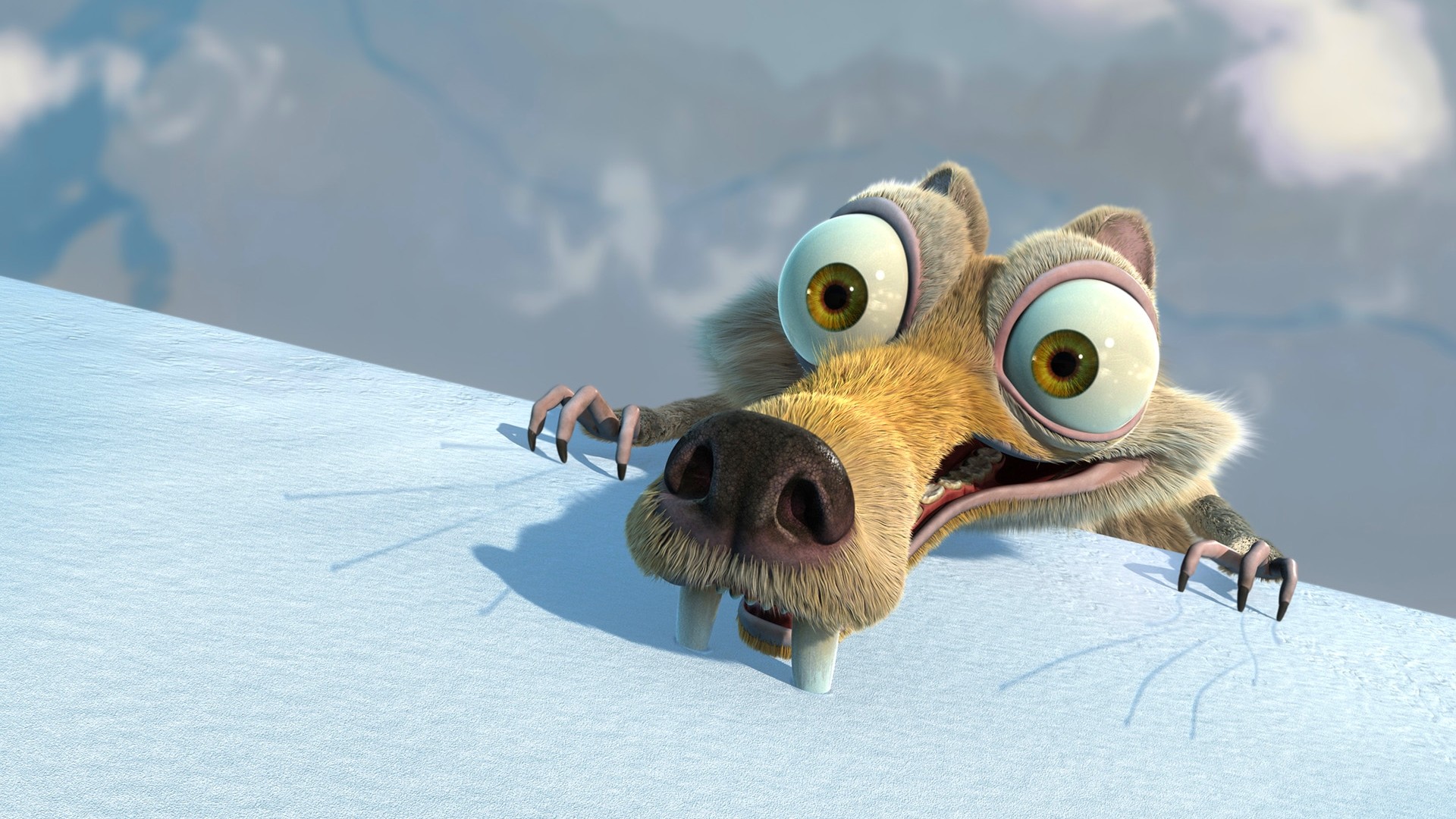 Scrat, L'era glaciale, Blue Sky Studios, Neve, immagine di sfondo Android