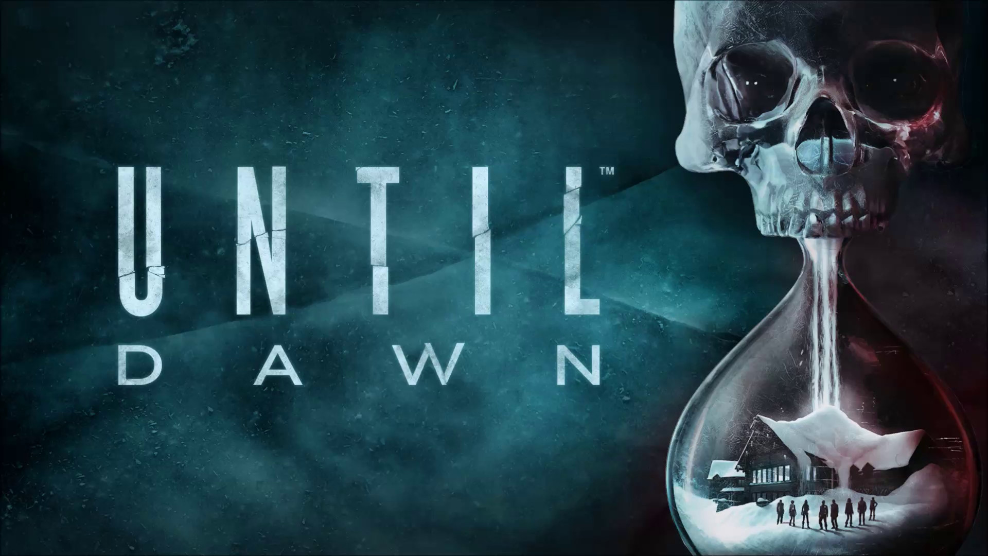 Until Dawn, Logo, Teschio, Clessidra, Videogioco, 1920x1080, immagine di sfondo