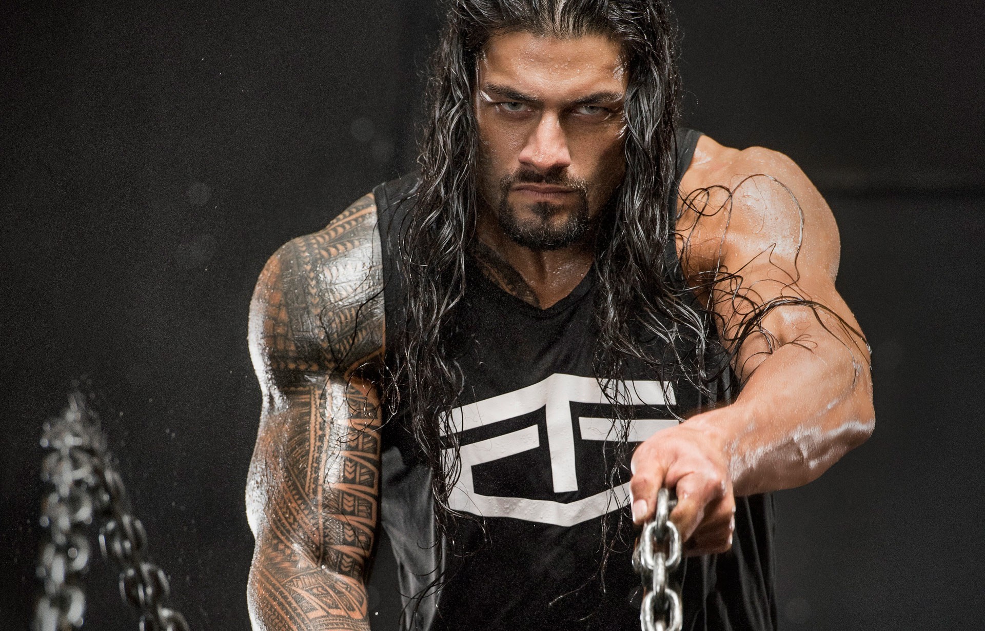 Roman Reigns, WWE, Catena, Tatuaggio, Palestra, Full HD, sfondo per PC e portatile