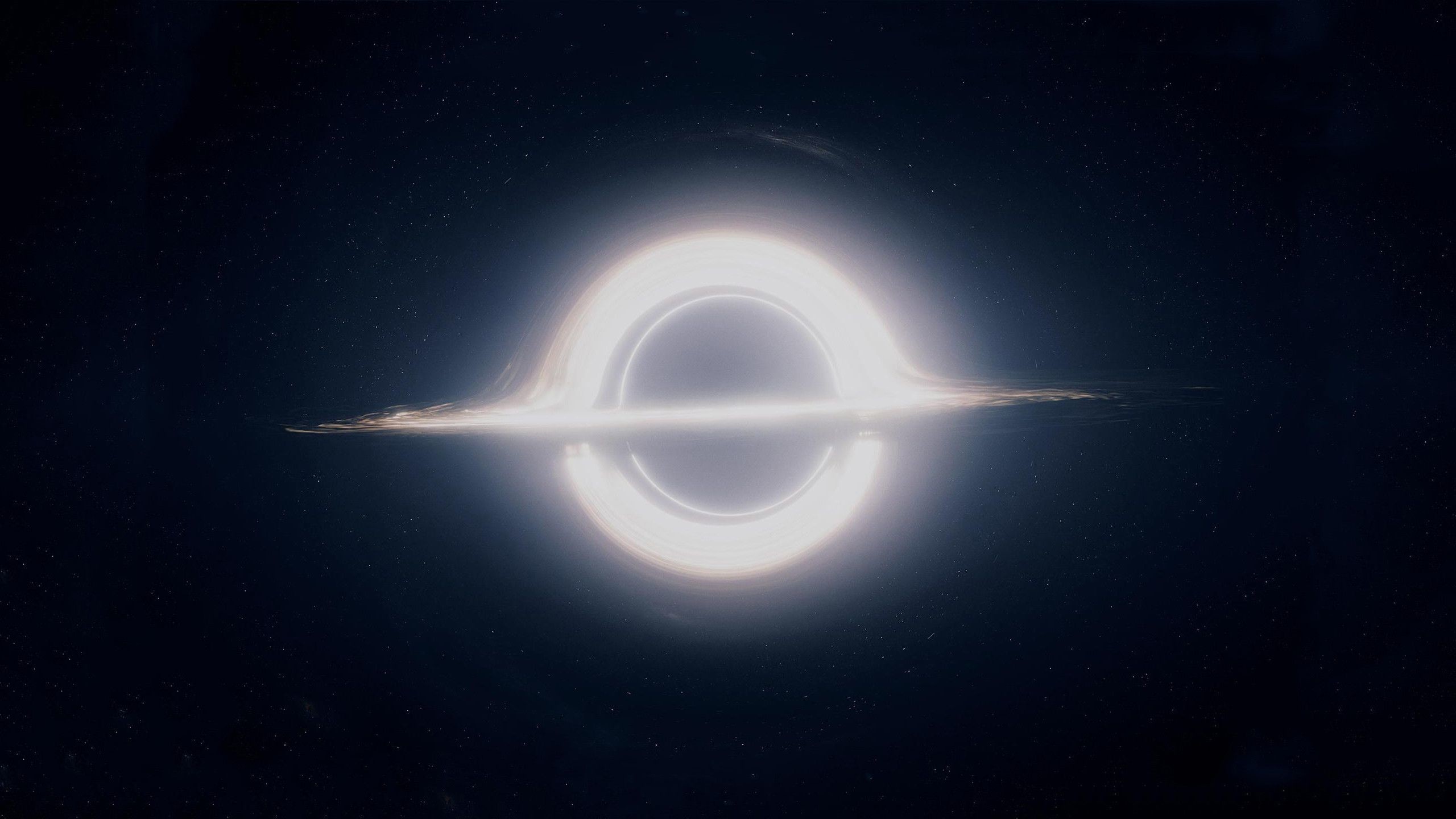 Gargantua, Interstellar, Buco nero, Disco di accrescimento, Blu, sfondo desktop 1440p