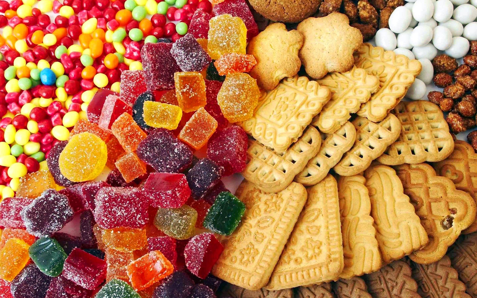 Gelatine, Biscotti, Caramelle, Dolciumi, Full HD, wallpaper desktop