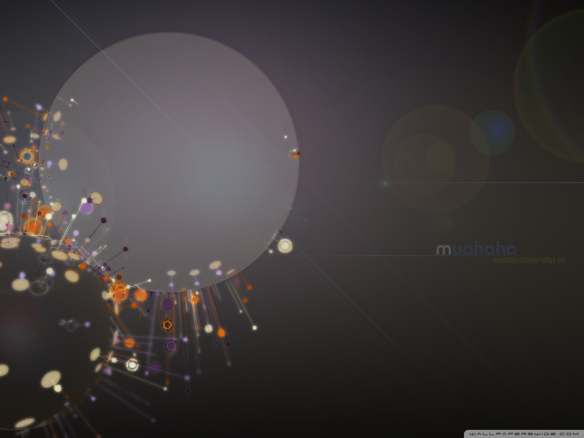 Arte astratta, Cerchio, Particelle, Full HD, schermata di blocco iPad