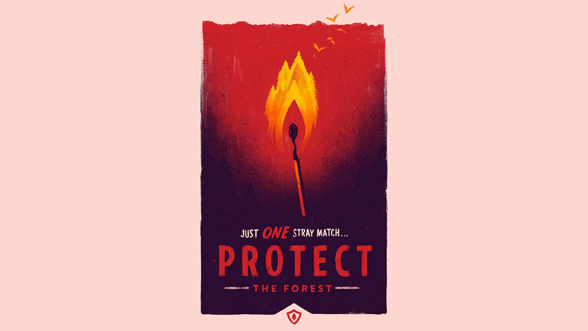 Firewatch, Protect the Forest, Poster, Fiammifero, Full HD, sfondo Windows 11