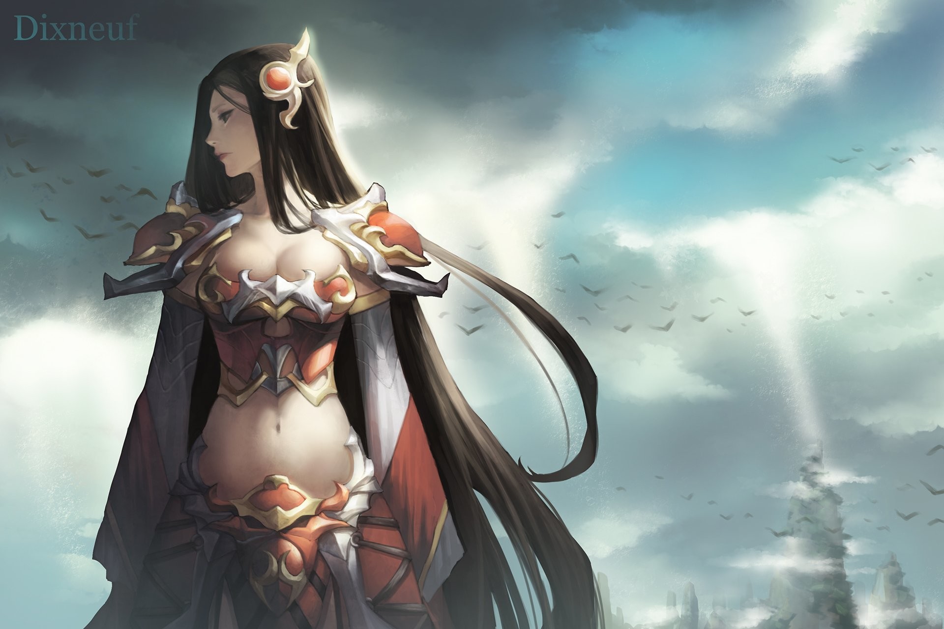 Irelia, League of Legends, Fan art, Cielo, Full HD, sfondo per PC e portatile
