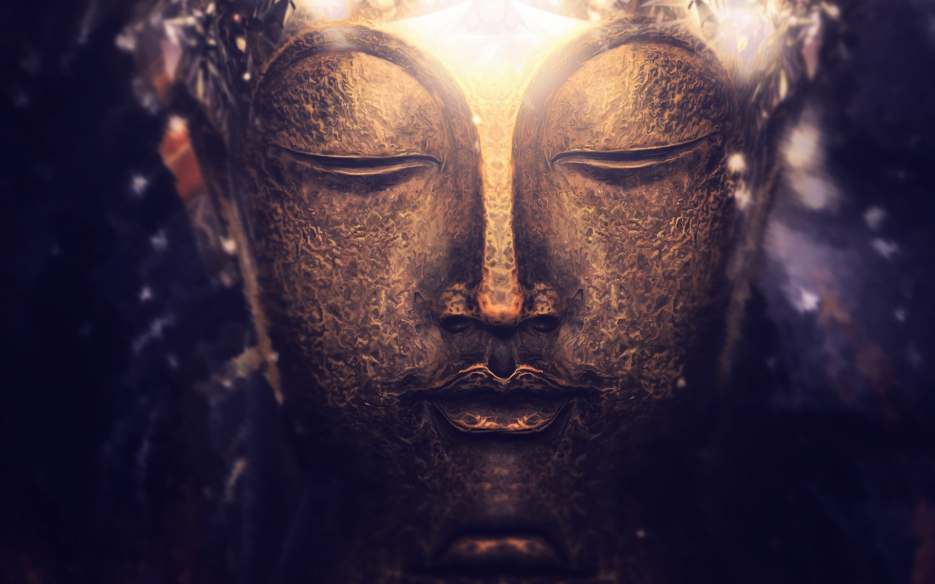 Buddha, Volto, Statua in bronzo, Luce, Full HD, sfondo Windows 11
