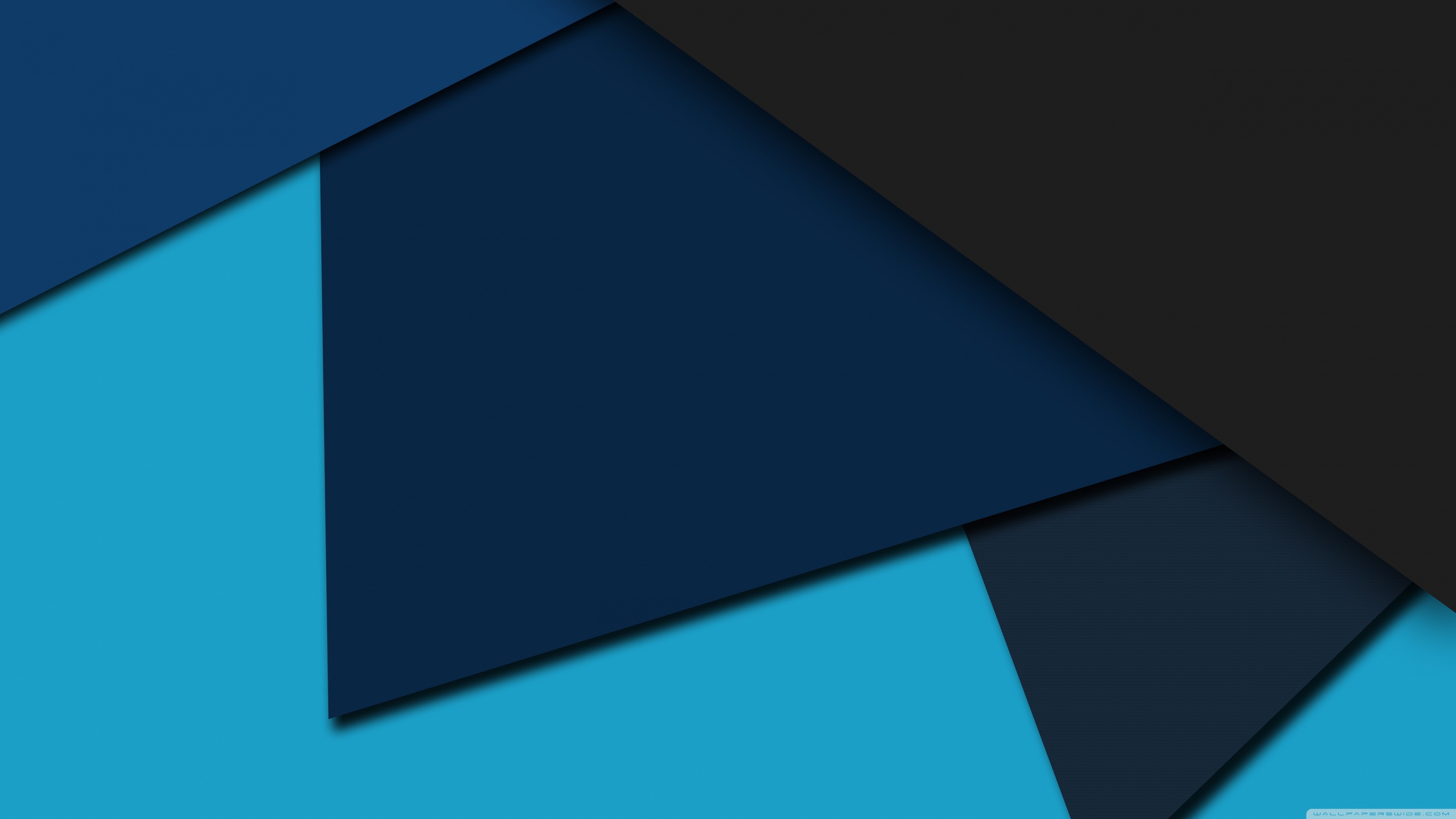 Material design, Forme geometriche, Blu, 4K, immagine di sfondo Windows 10